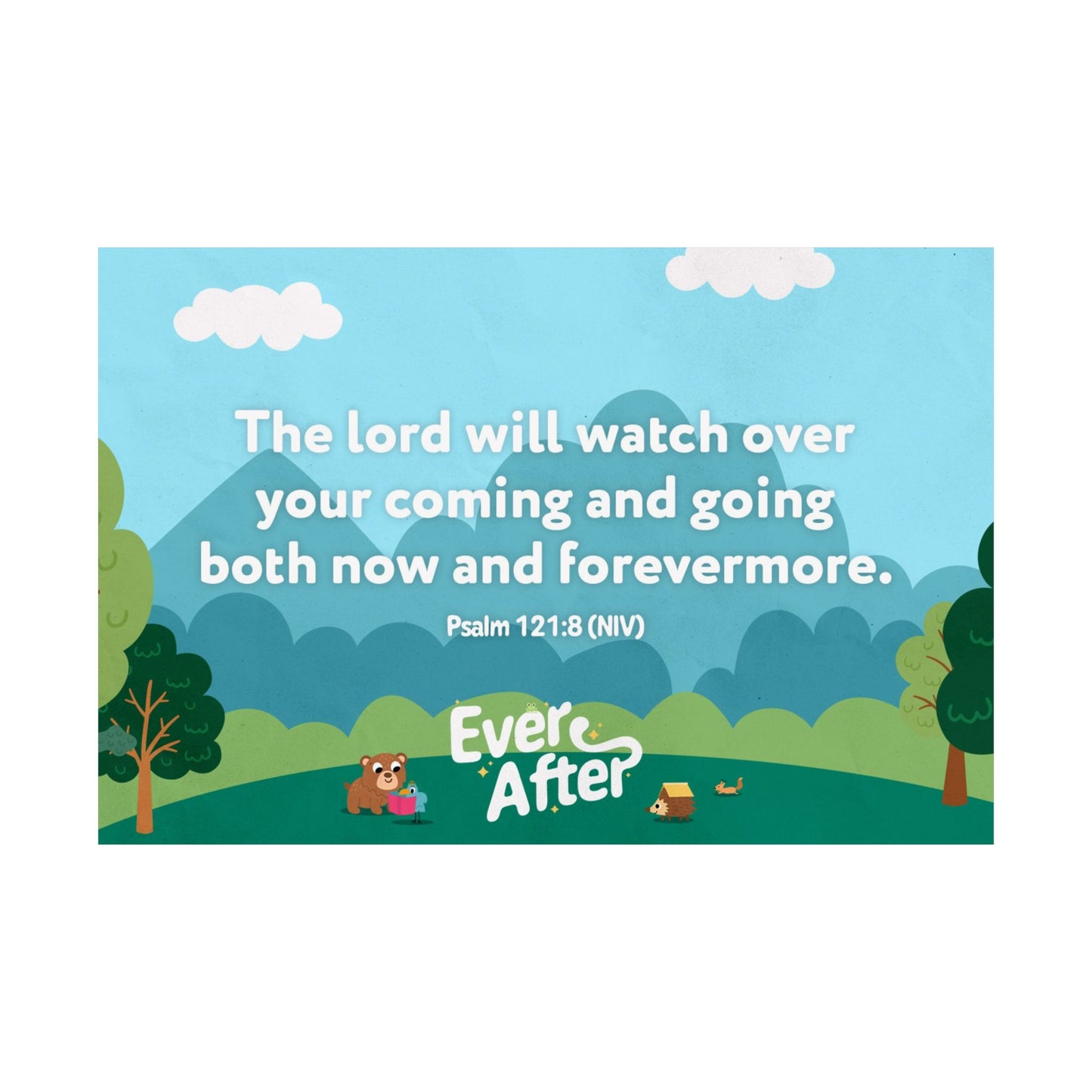 Poster | V5 | Ever After Preschool Memory Verse Graphic | Horizontal
