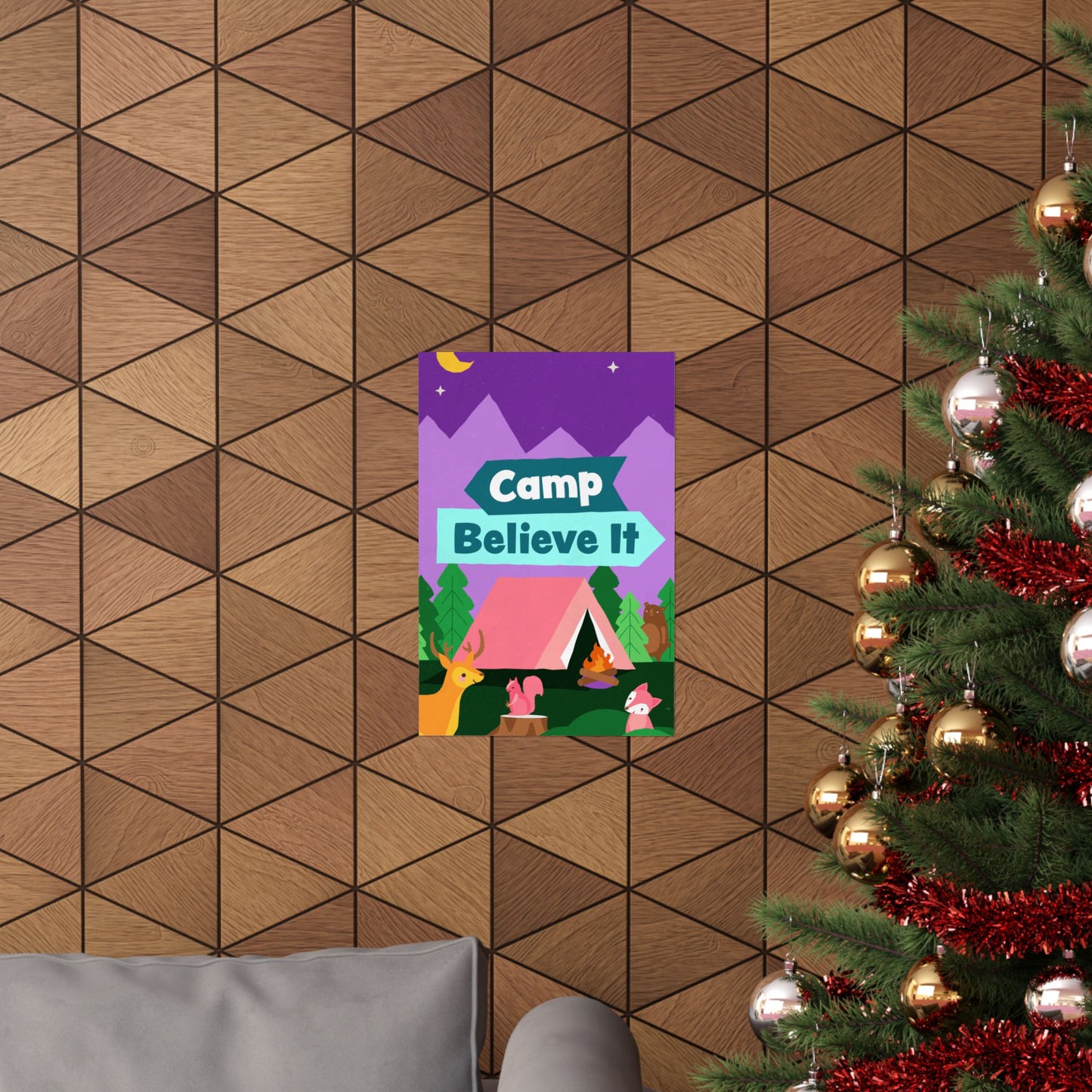 Poster | V8 | Camp Believe It Preschool Series Graphic | Vertical