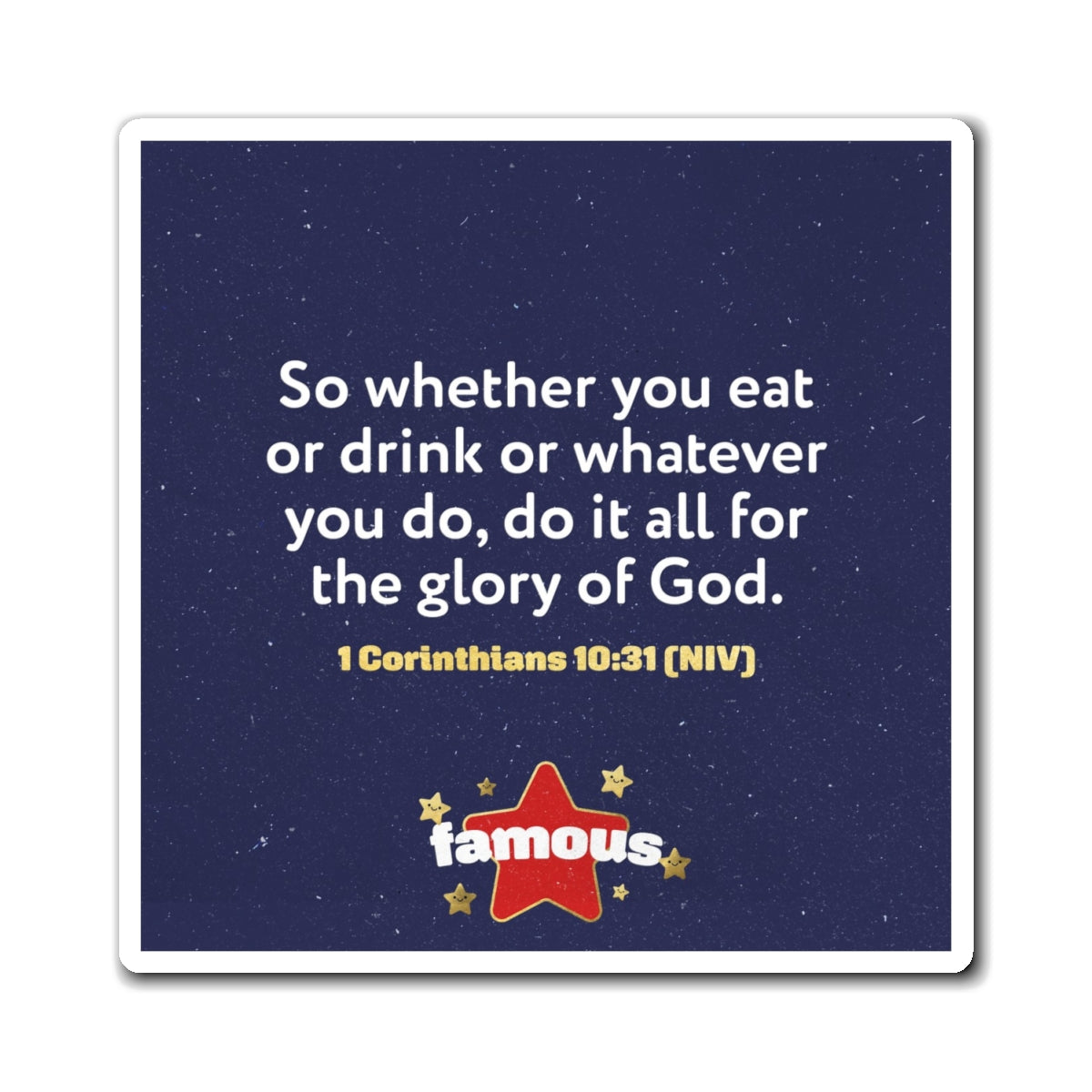Memory Verse Magnet | V5 | Famous Preschool