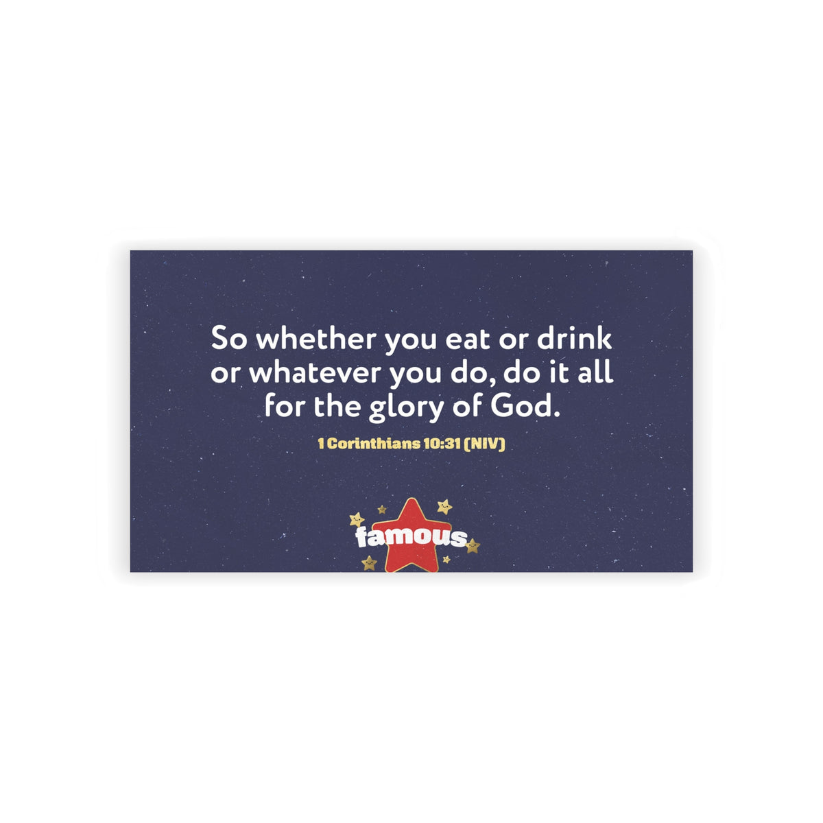 Memory Verse Cards | V5 | Famous Preschool