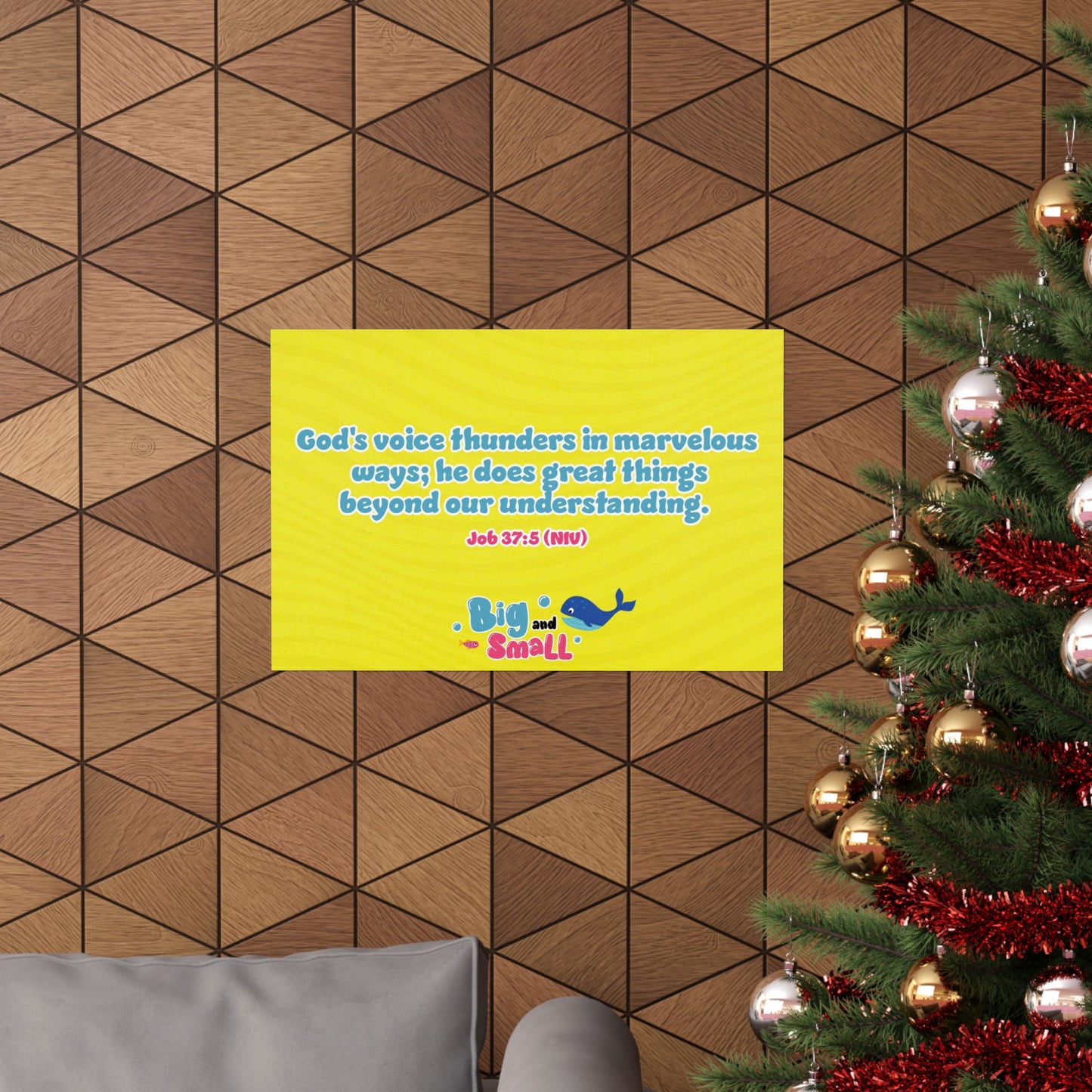 Poster | V5 | Big and Small Preschool Memory Verse Graphic | Horizontal