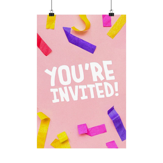 Poster | V9 | You're Invited! Elementary Series Graphic | Vertical