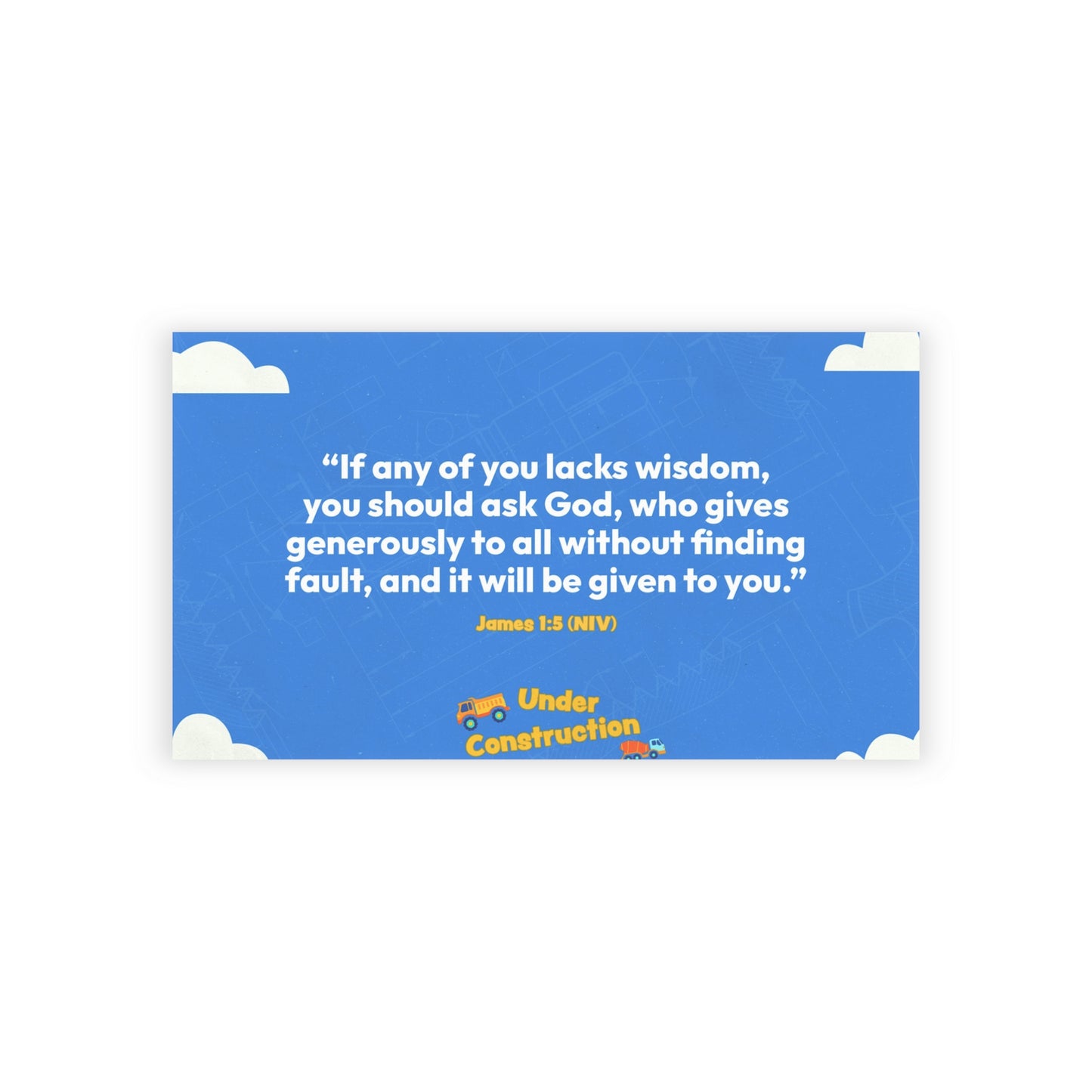 Memory Verse Cards | V8 | Under Construction Preschool