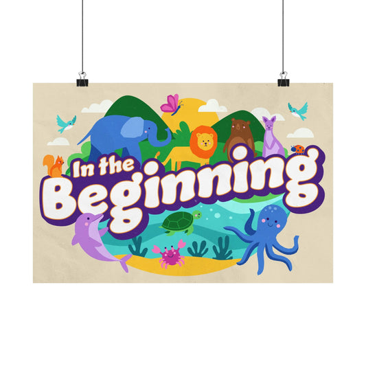 Poster | V9 | In The Beginning Preschool Series Graphic | Horizontal