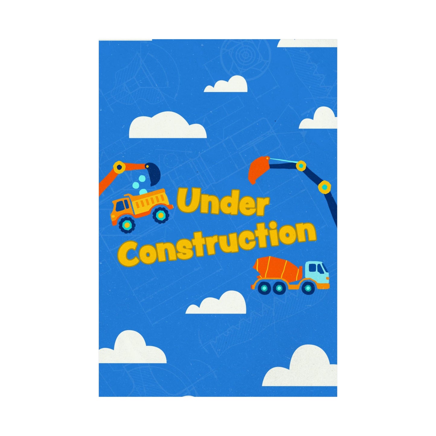 Poster | V8 | Under Construction Preschool Series Graphic | Vertical