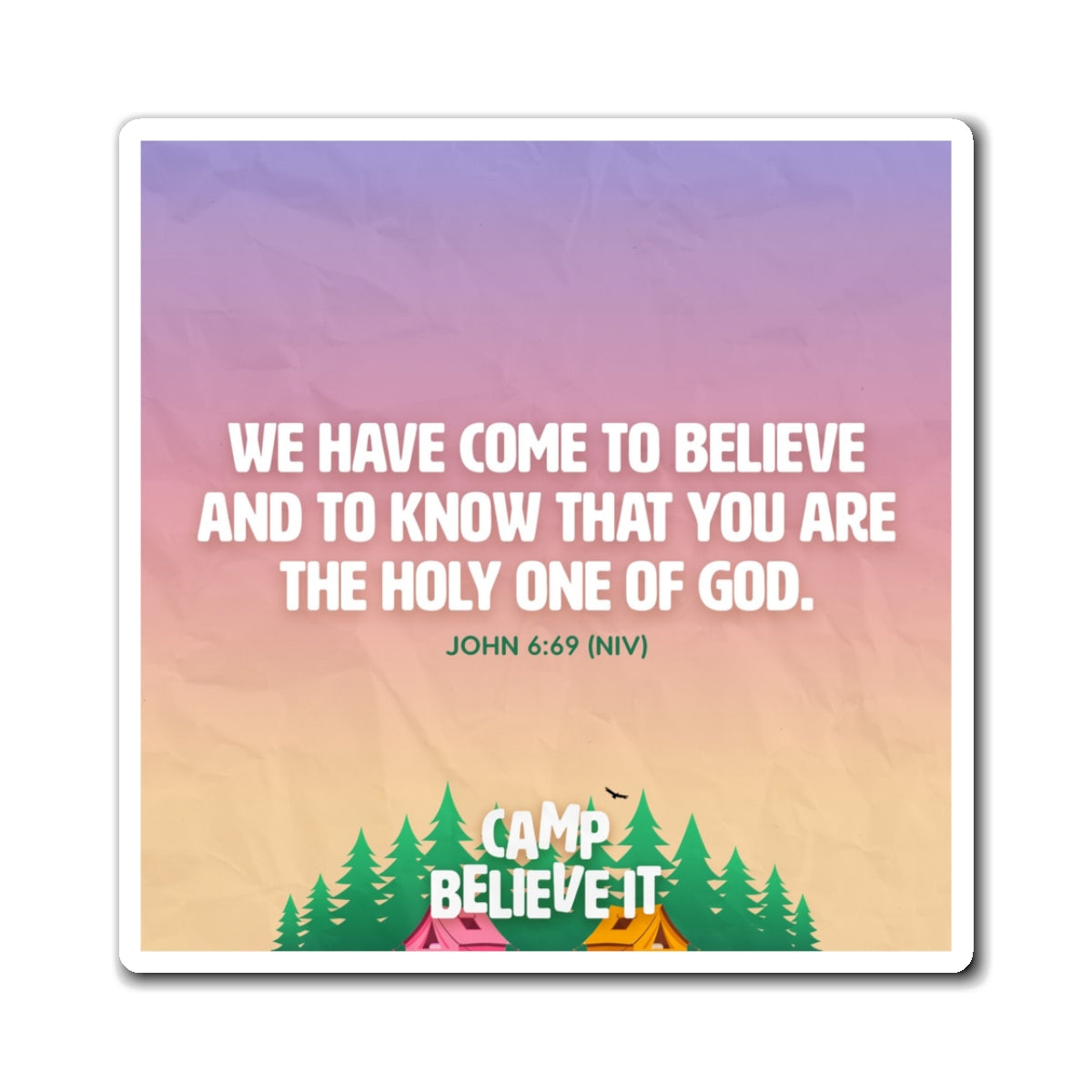 Memory Verse Magnet | V8 | Camp Believe It