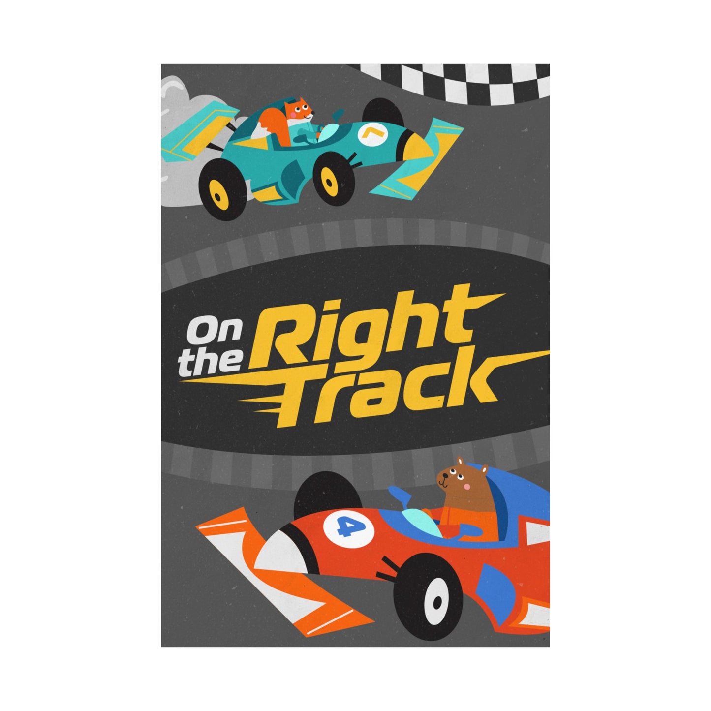 Poster | V7 | On the Right Track Preschool Series Graphic | Vertical