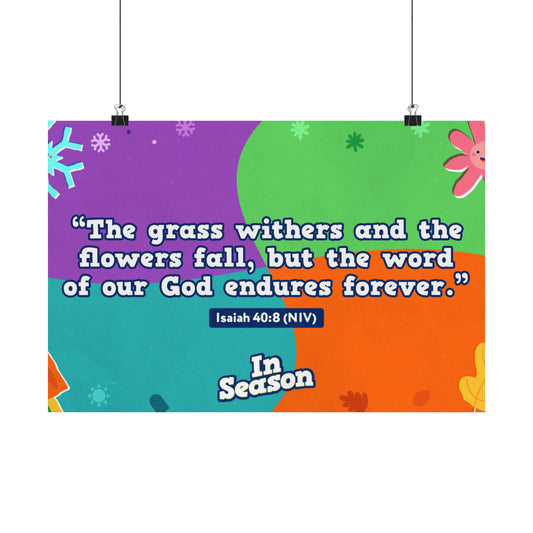 Poster | V9 | In Season Preschool Memory Verse Graphic | Horizontal
