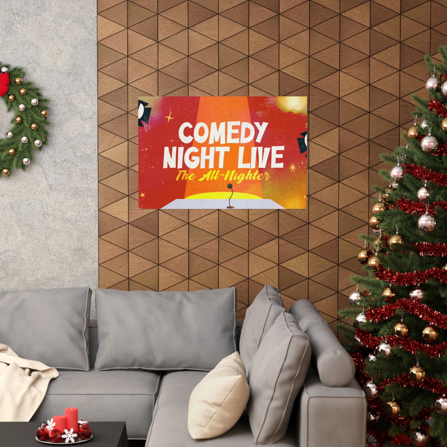 Poster I V7 I Comedy Night Live Event Graphic I Horizontal