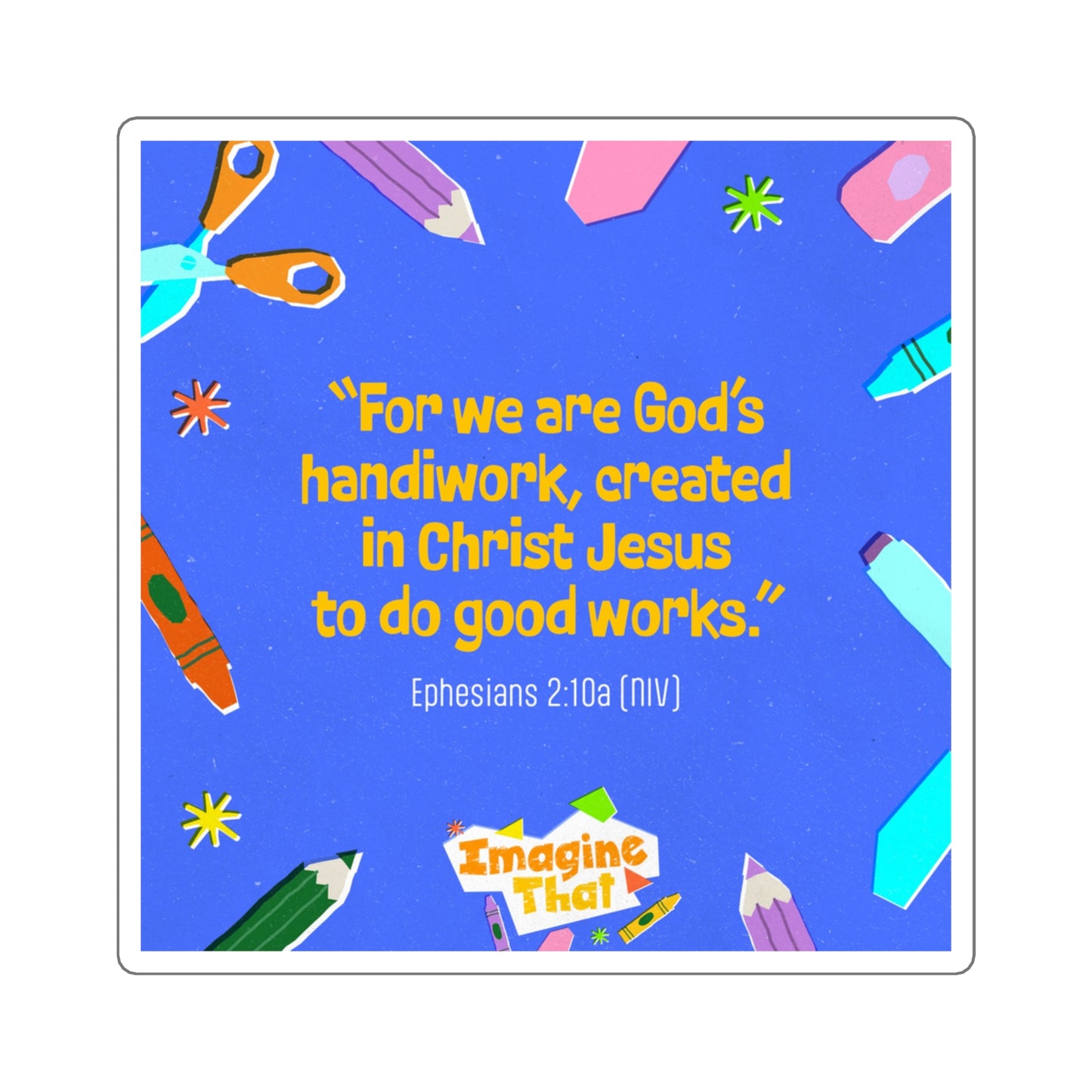 Memory Verse Sticker | V8 | Imagine That Preschool