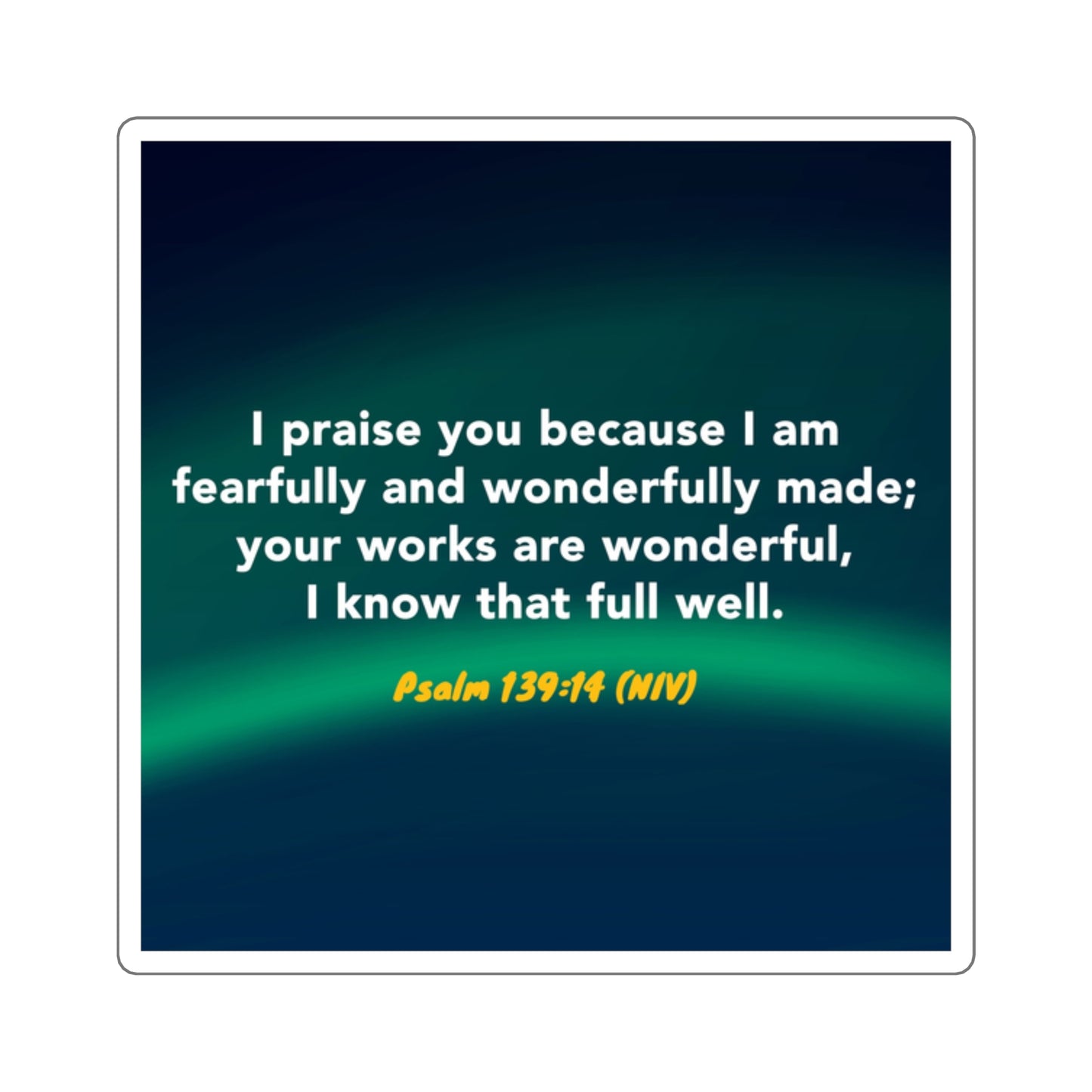 Memory Verse Sticker | V6 | Wonder-Full Preschool