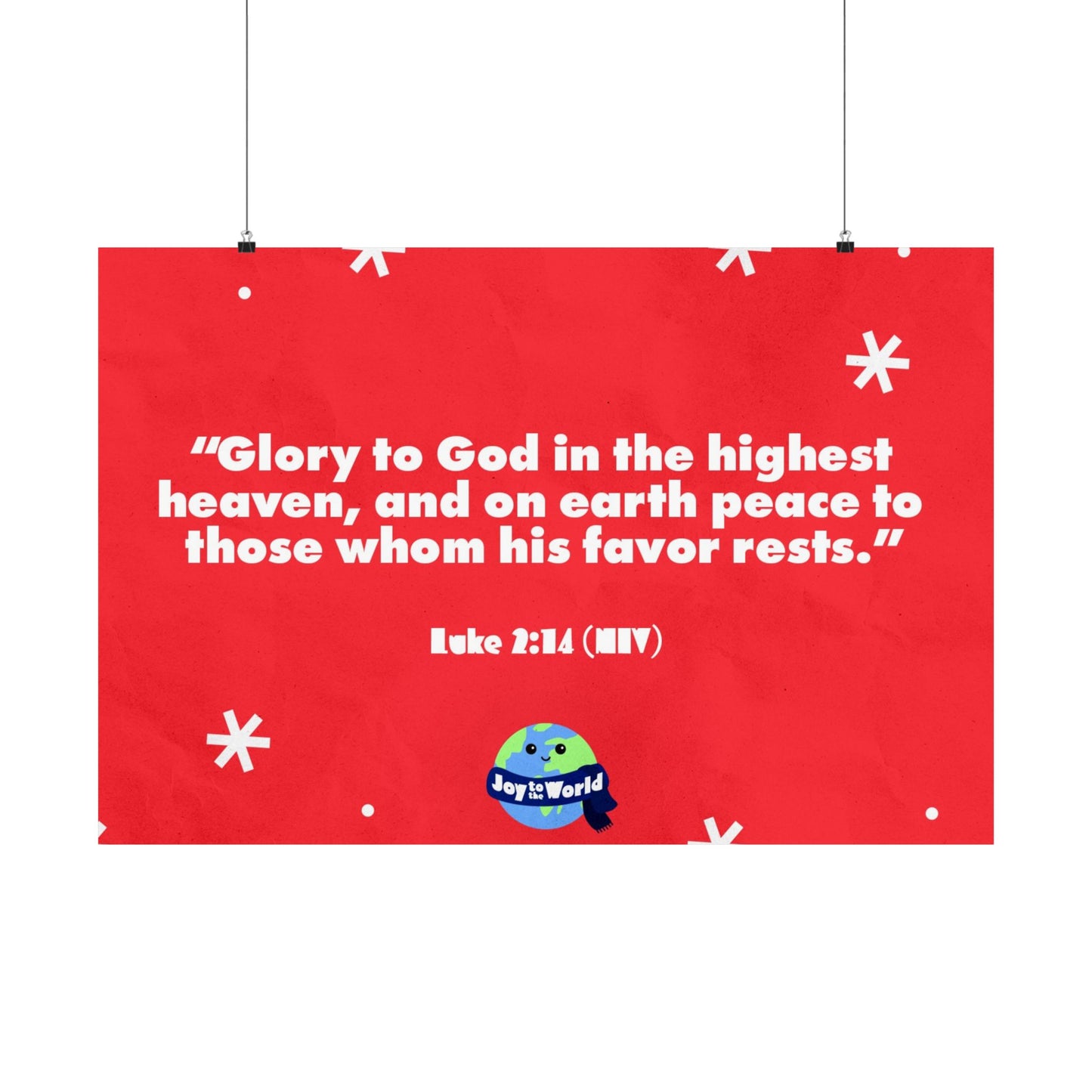 Poster | V5 | Joy To The World Preschool Memory Verse Graphic | Horizontal
