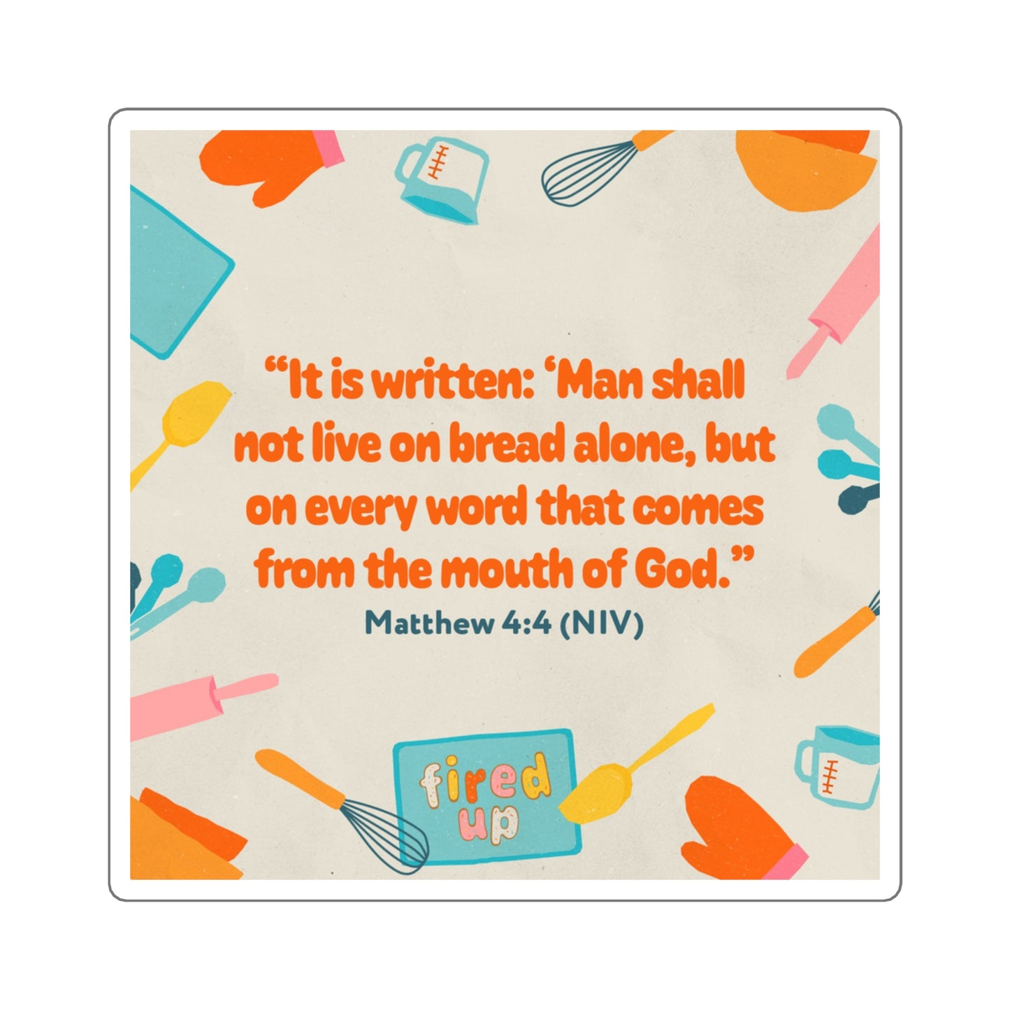 Memory Verse Sticker | V8 | Fired Up Preschool