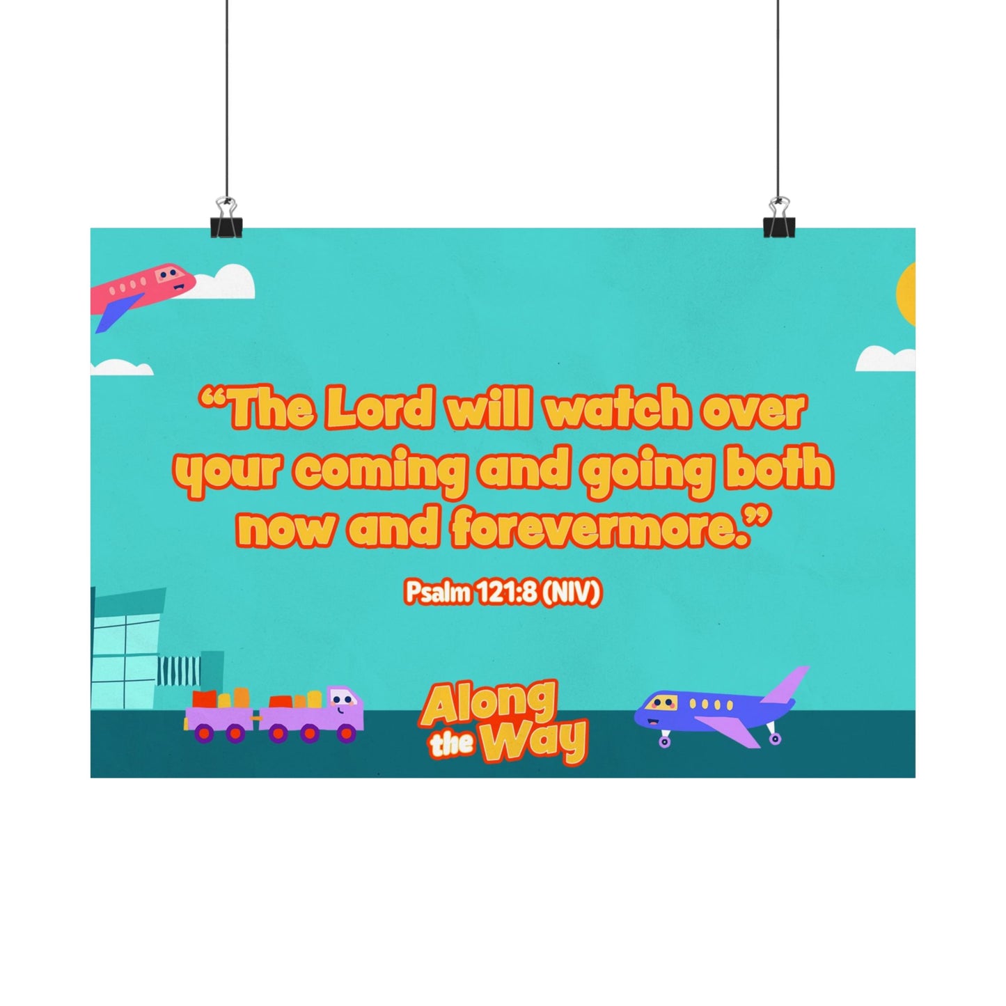 Poster | V8 | Along the Way Preschool Memory Verse Graphic | Horizontal