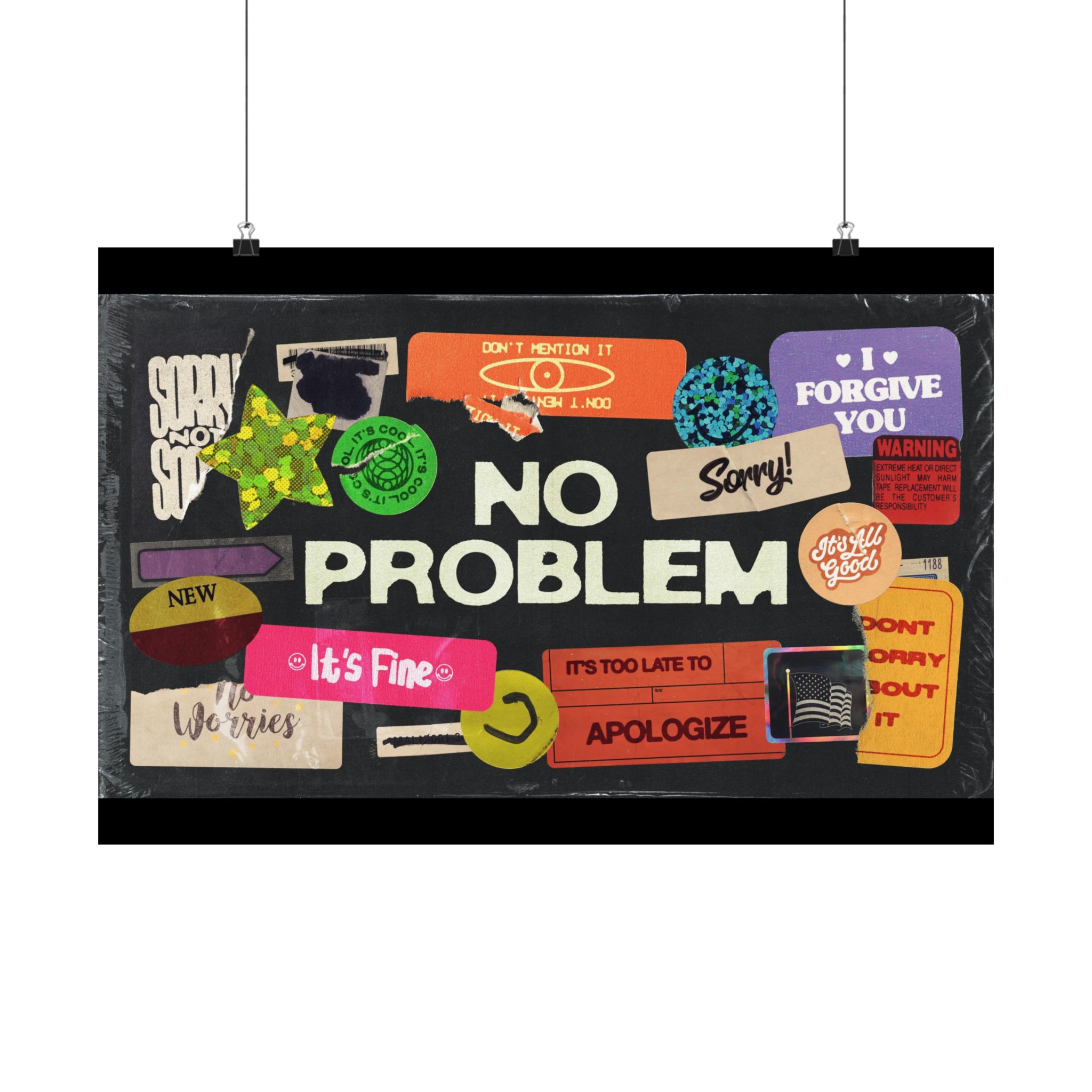 Poster I V6 I No Problem Series Graphic I Horizontal – Grow Print Shop