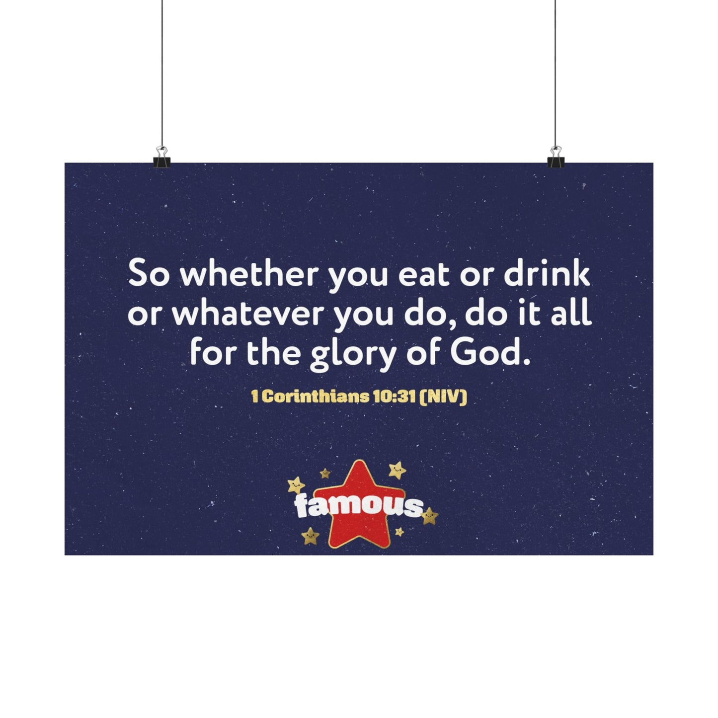 Poster | V5 | Famous Preschool Memory Verse Graphic | Horizontal