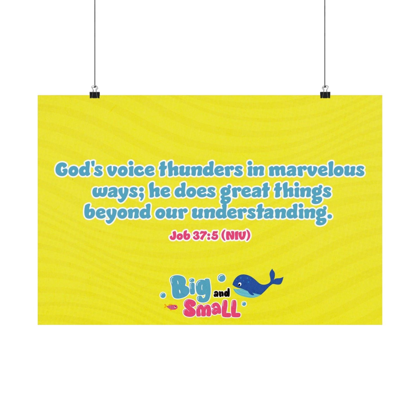 Poster | V5 | Big and Small Preschool Memory Verse Graphic | Horizontal