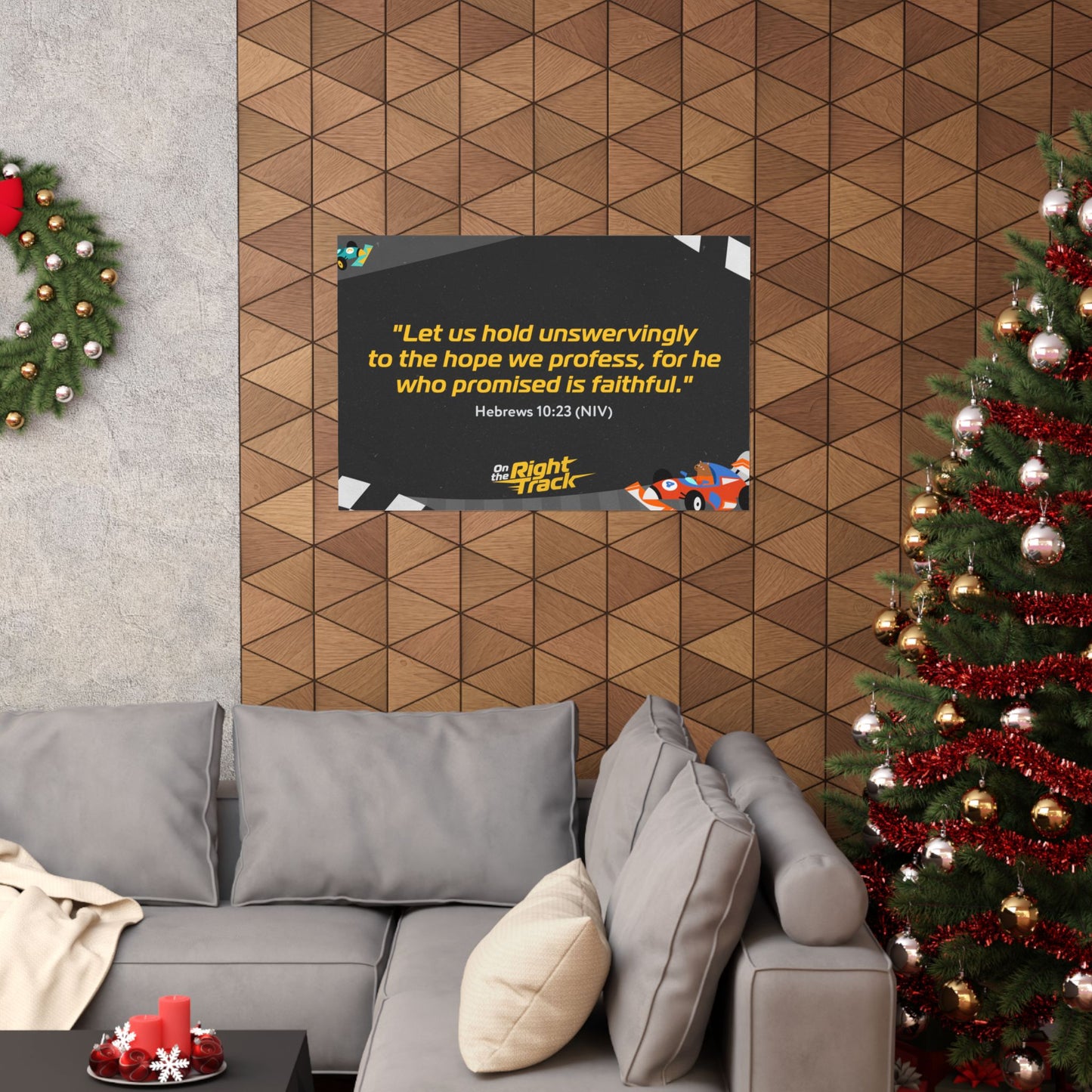 Poster | V7 | On the Right Track Preschool Memory Verse Graphic | Horizontal