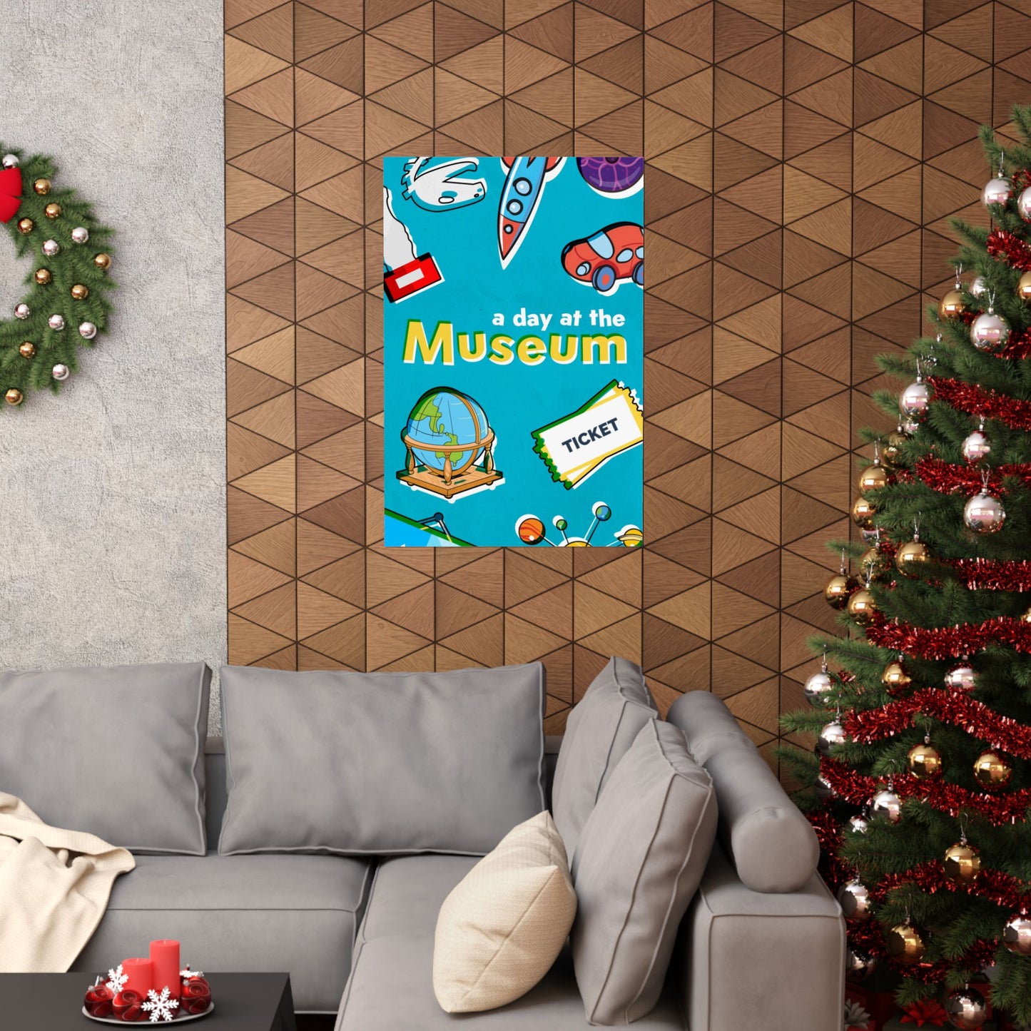 Poster I V5 I A Day At The Museum Preschool Series Graphic I Vertical