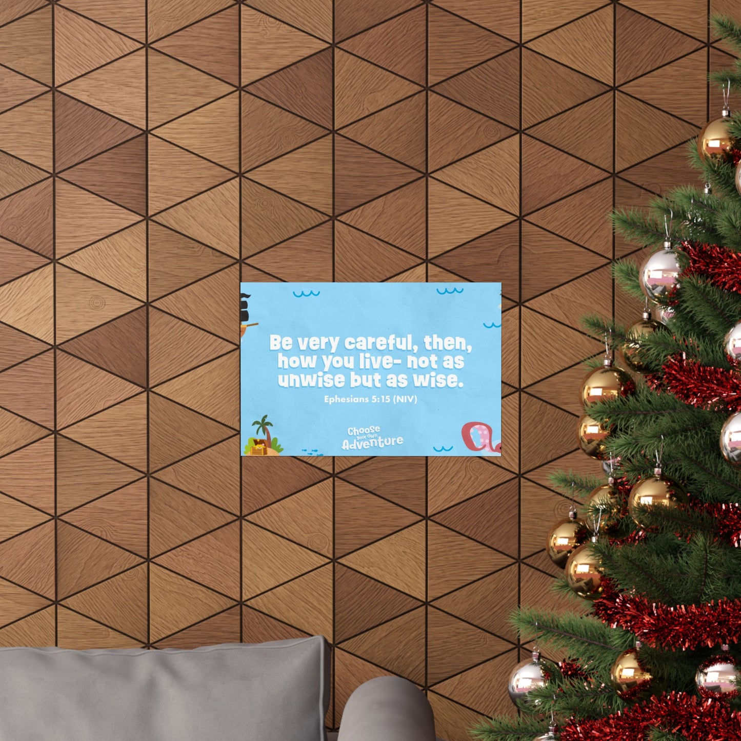 Poster | V5 | Choose Your Own Adventure Preschool Memory Verse Graphic | Horizontal