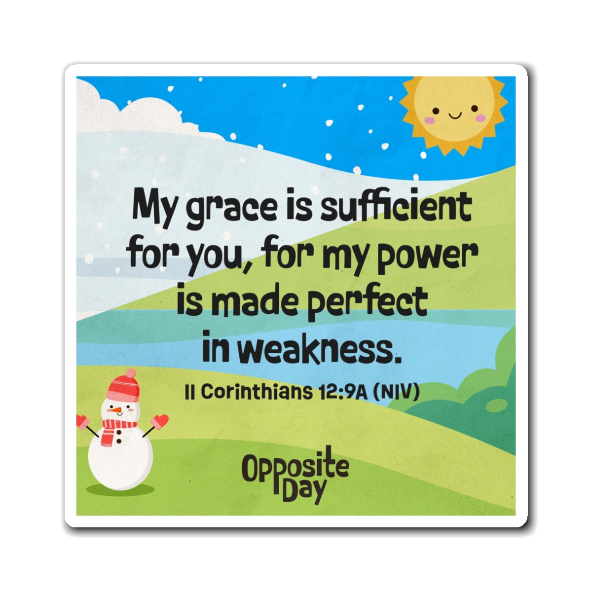 Memory Verse Magnet | V5 | Opposite Day Preschool