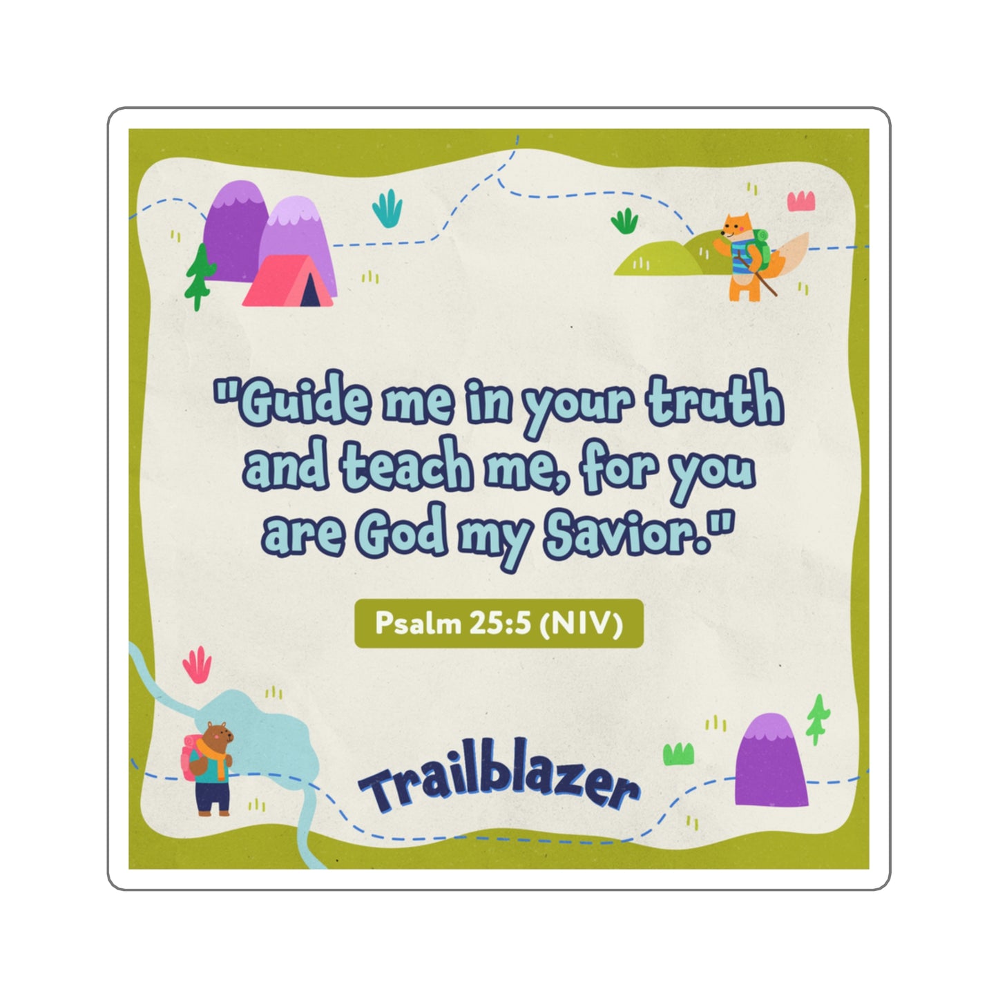 Memory Verse Sticker | V9 | Trailblazer Preschool