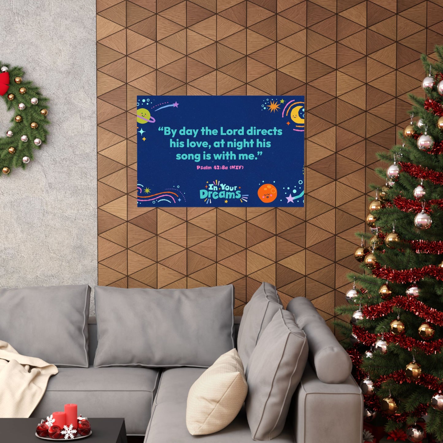 Poster | V7 | In Your Dreams Preschool Memory Verse Graphic | Horizontal