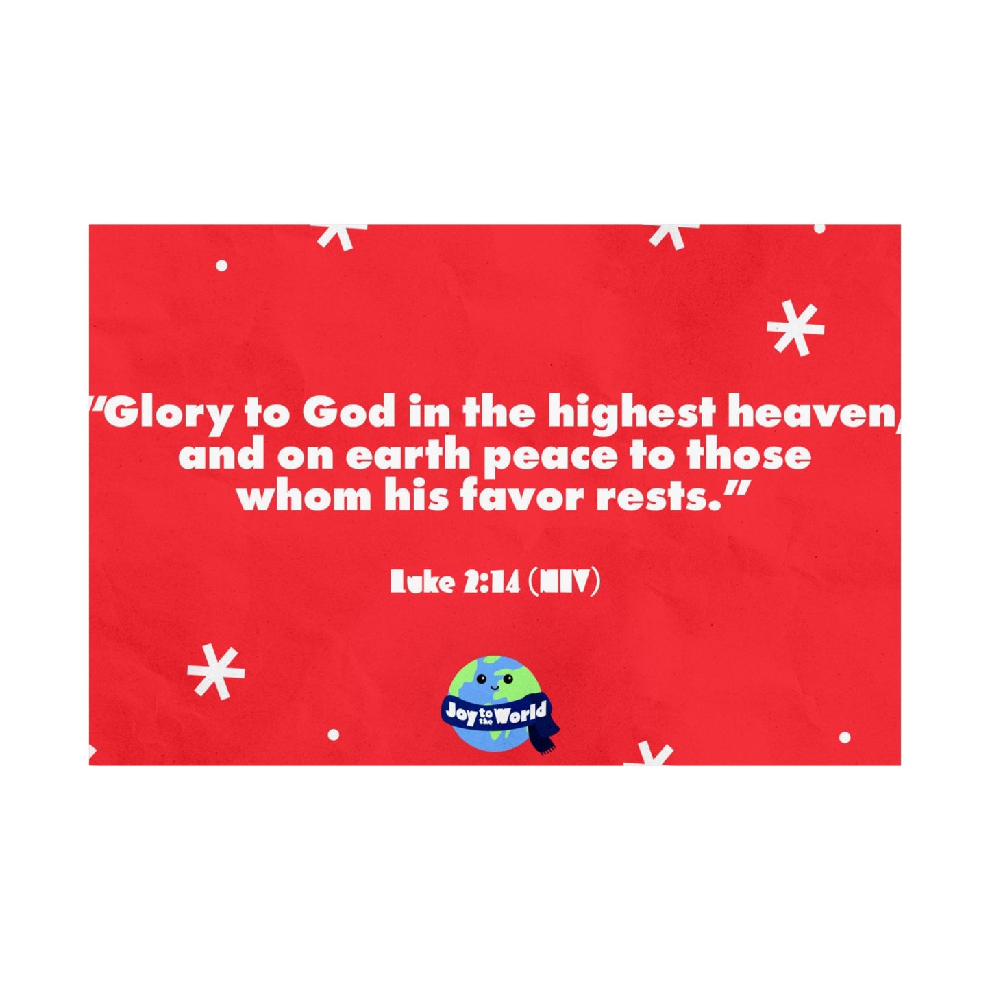 Poster | V5 | Joy To The World Preschool Memory Verse Graphic | Horizontal