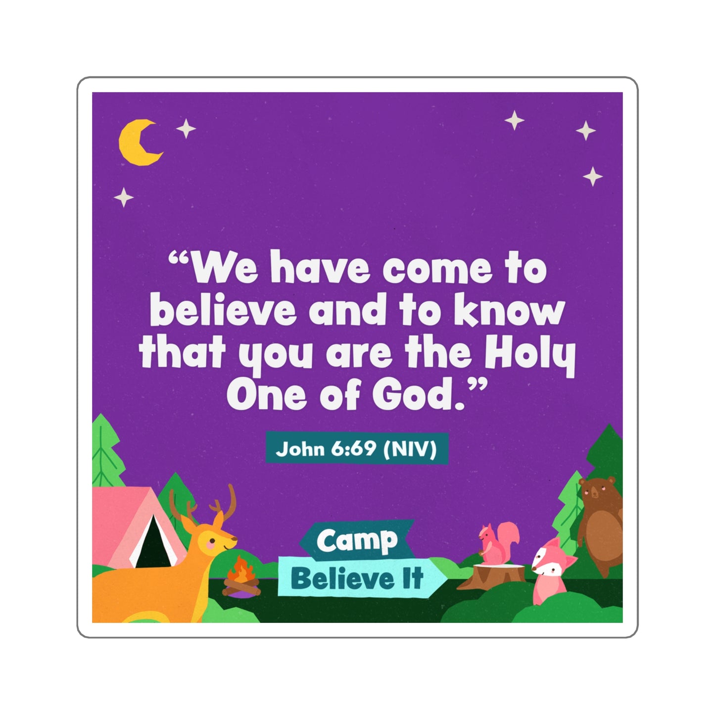 Memory Verse Sticker | V8 | Camp Believe It Preschool