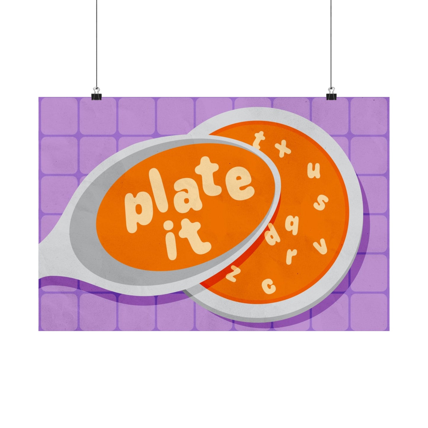 Poster I V5 I Plate It Preschool Series Graphic I Horizontal