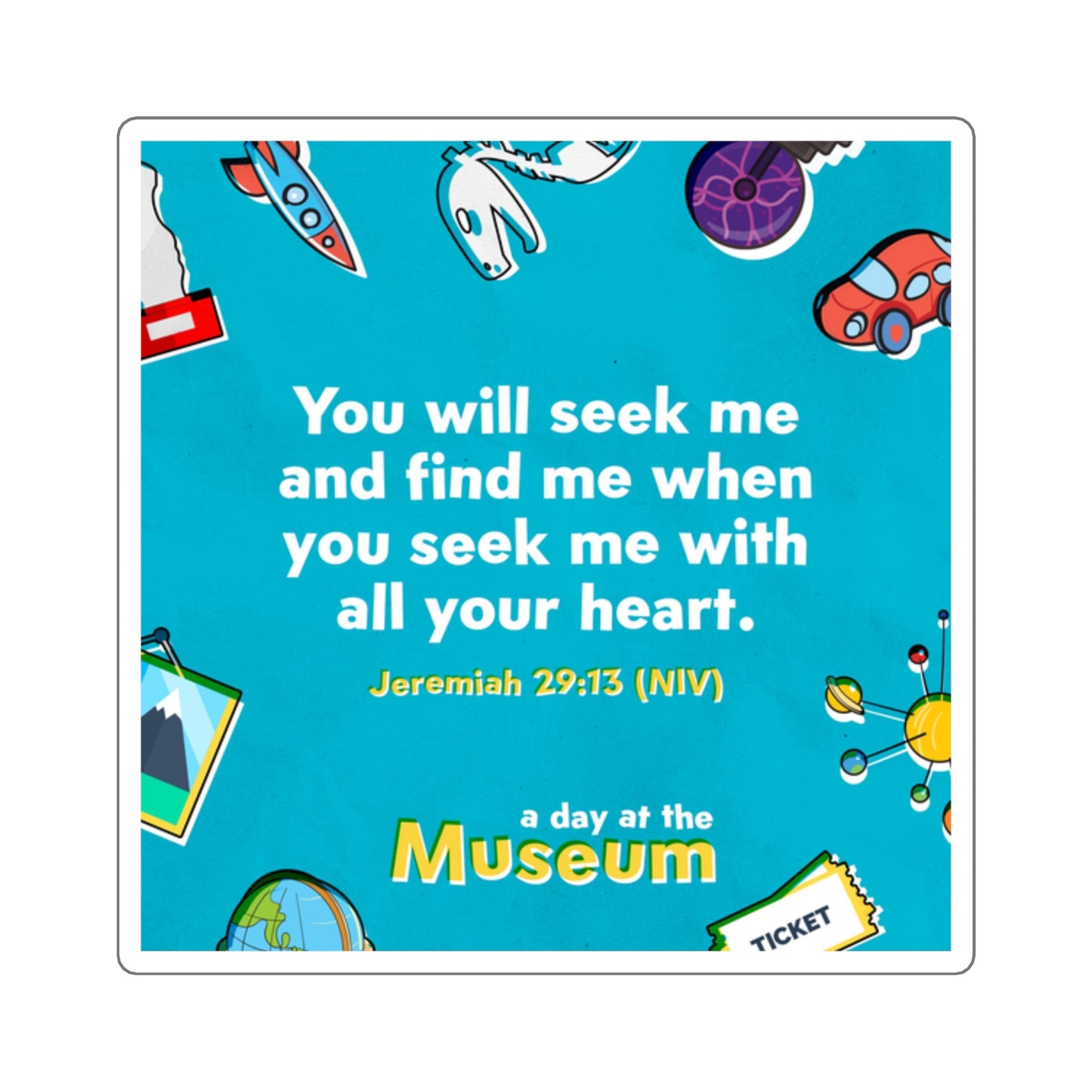 Memory Verse Sticker | V5 | A Day At The Museum Preschool
