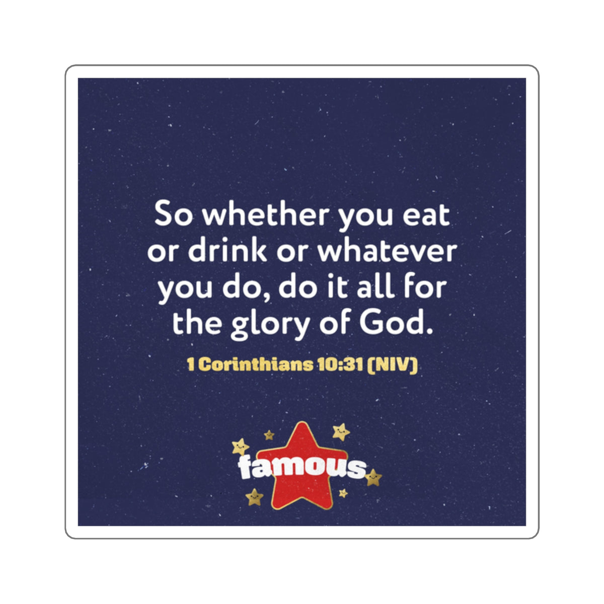 Memory Verse Sticker | V5 | Famous Preschool