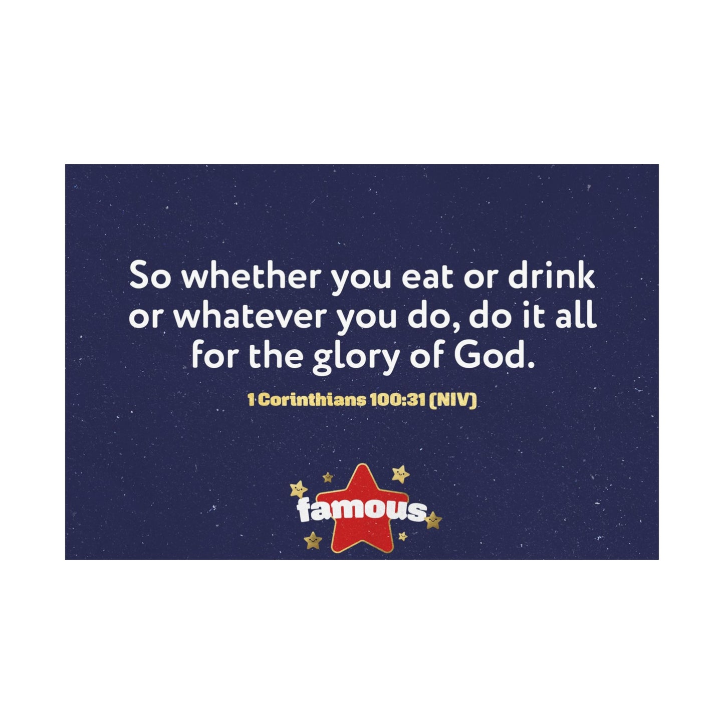 Poster | V5 | Famous Preschool Memory Verse Graphic | Horizontal