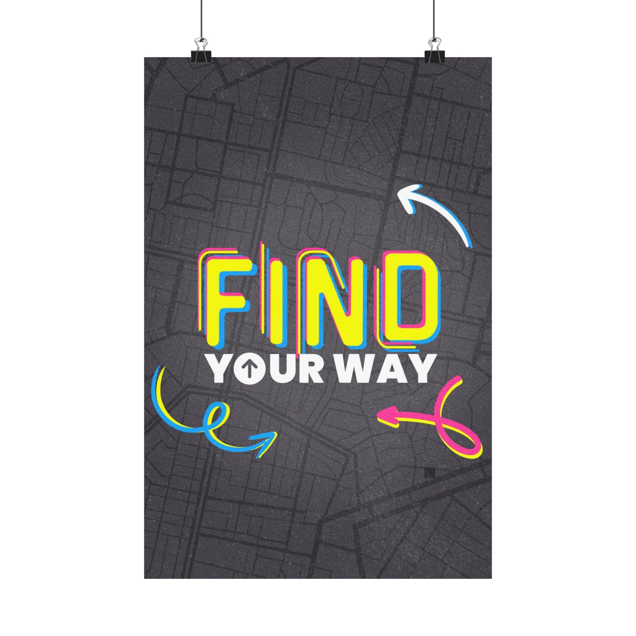 Poster | V9 | Fimd Your Way Series Graphic | Vertical – Grow Print Shop