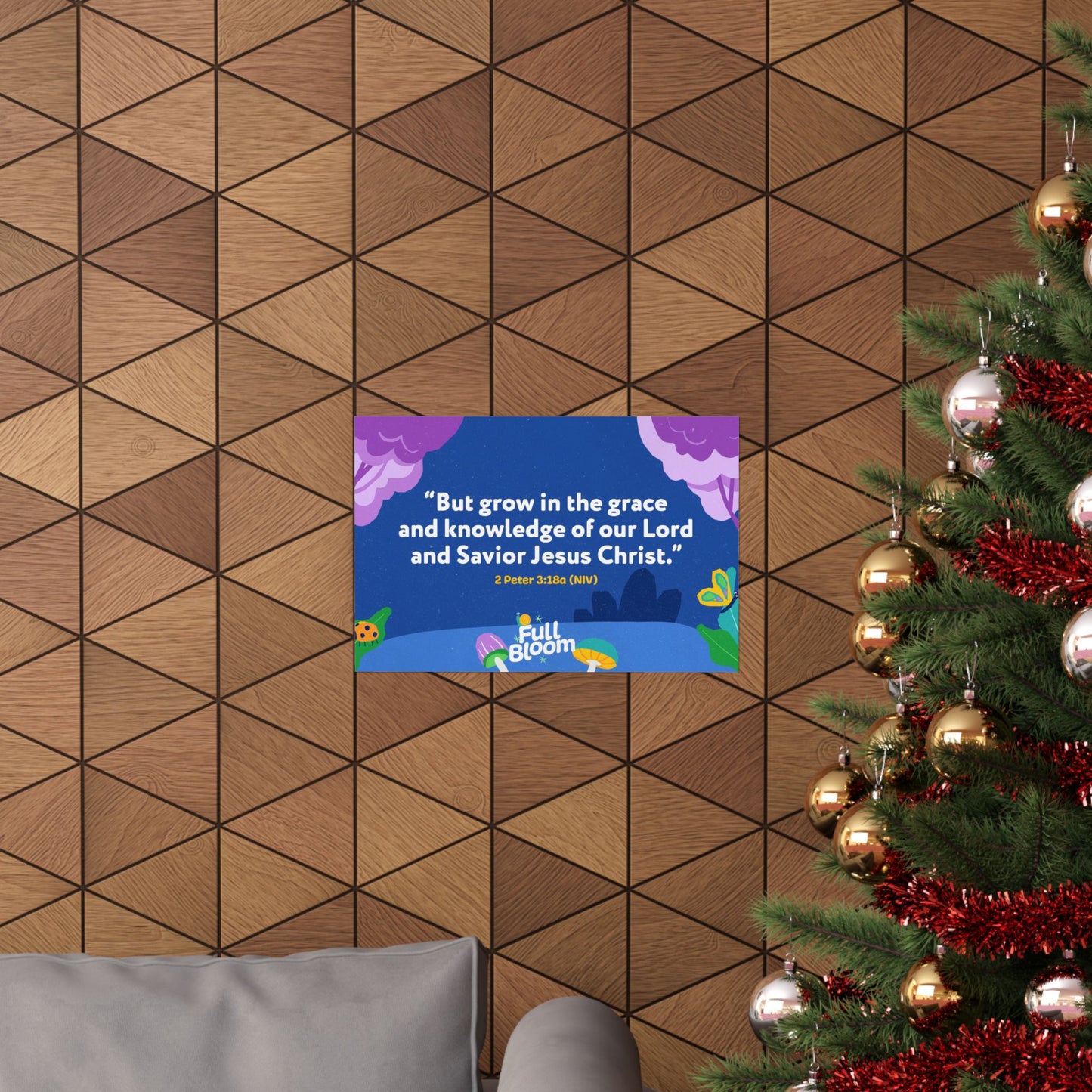 Poster | V8 | Full Bloom Preschool Memory Verse Graphic | Horizontal