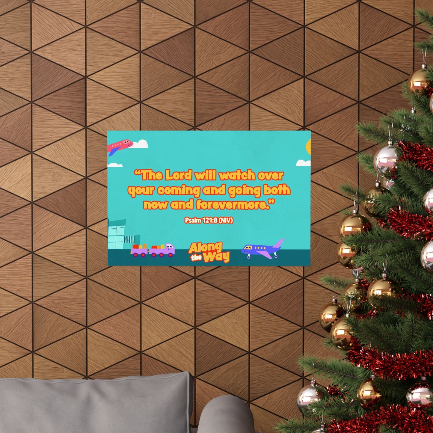 Poster | V8 | Along the Way Preschool Memory Verse Graphic | Horizontal