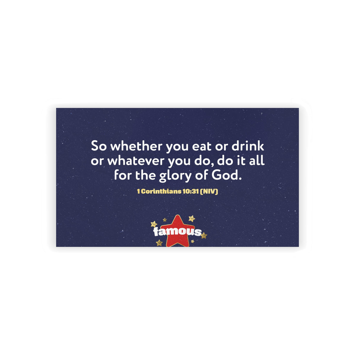 Memory Verse Cards | V5 | Famous Preschool
