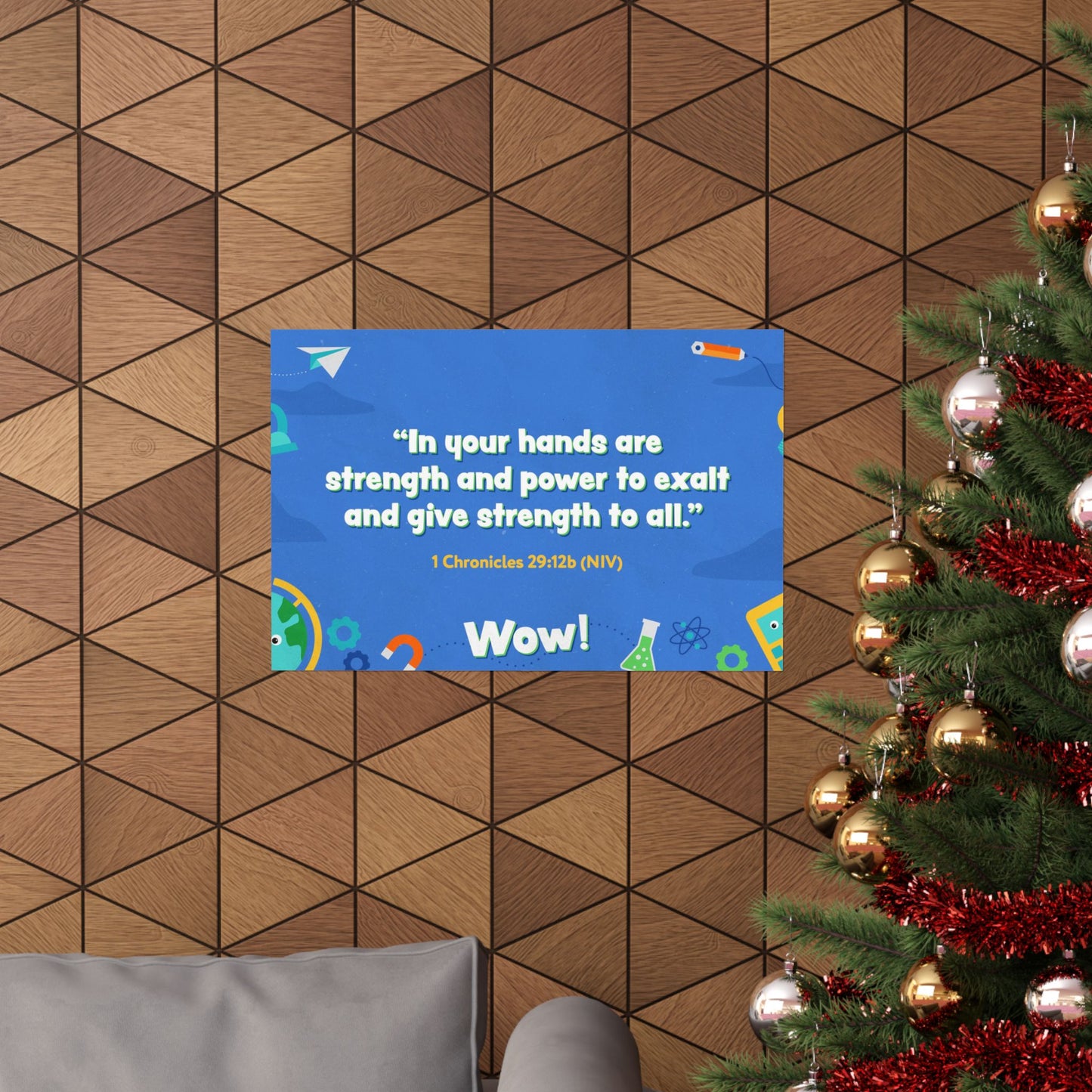 Poster | V7 | Wow Preschool Memory Verse Graphic | Horizontal