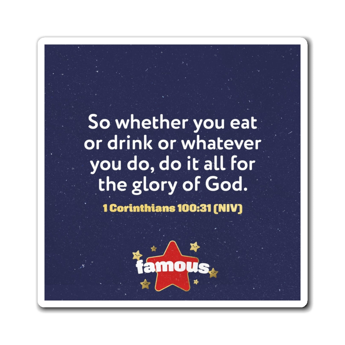 Memory Verse Magnet | V5 | Famous Preschool