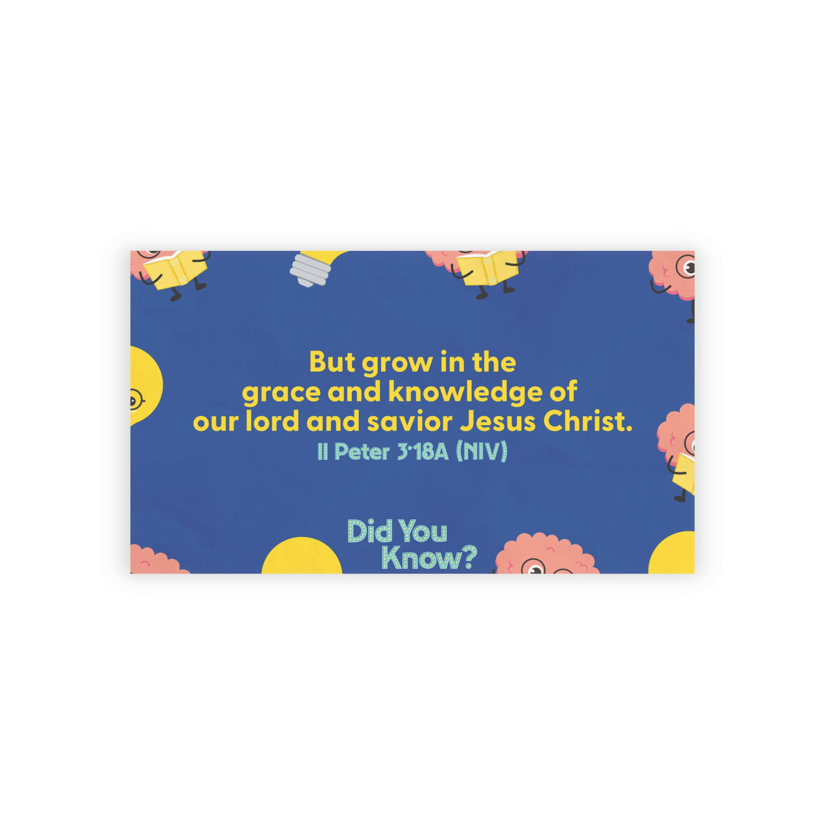Memory Verse Cards | V5 | Did You Know? Preschool