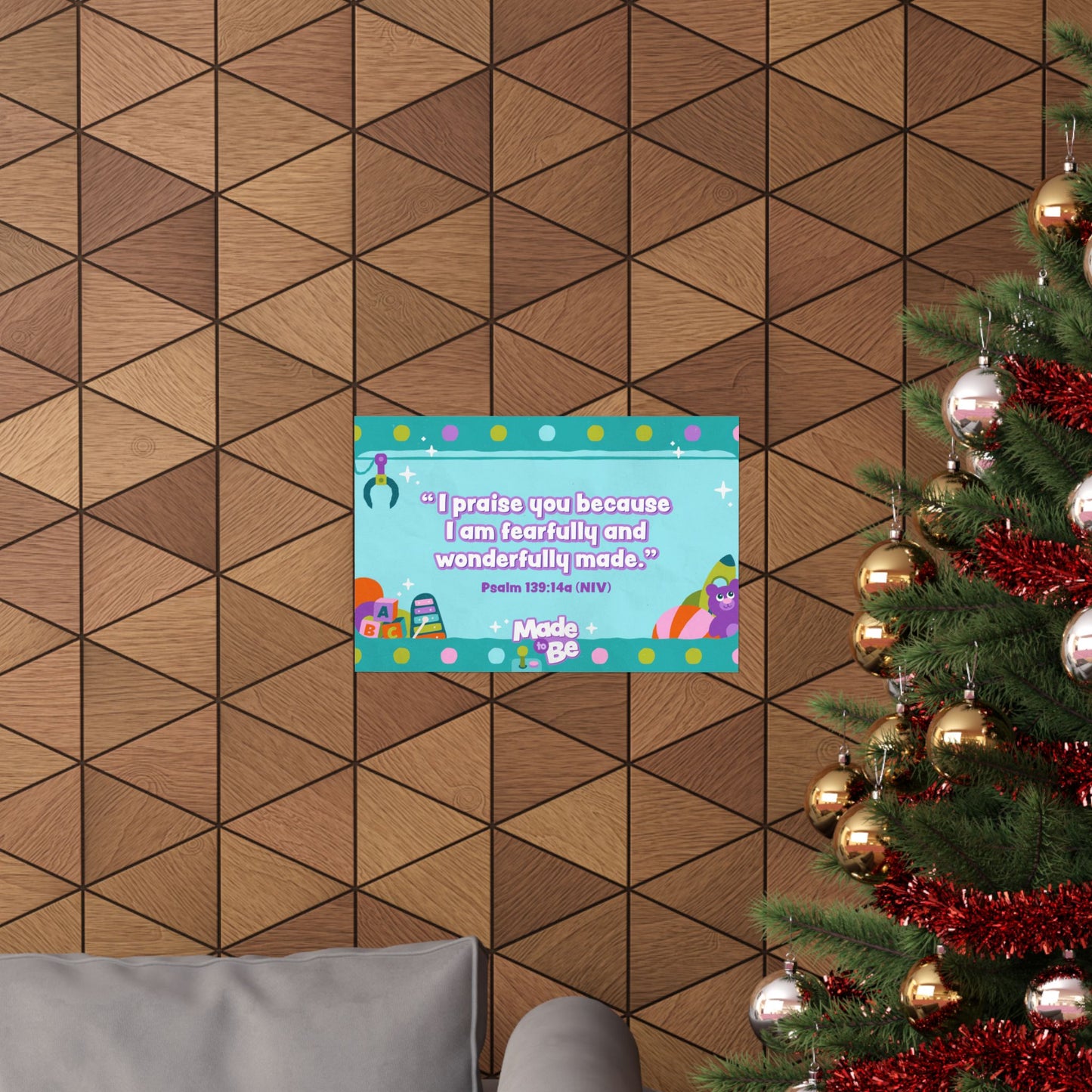 Poster | Made to Be Preschool Memory Verse Graphic | Horizontal