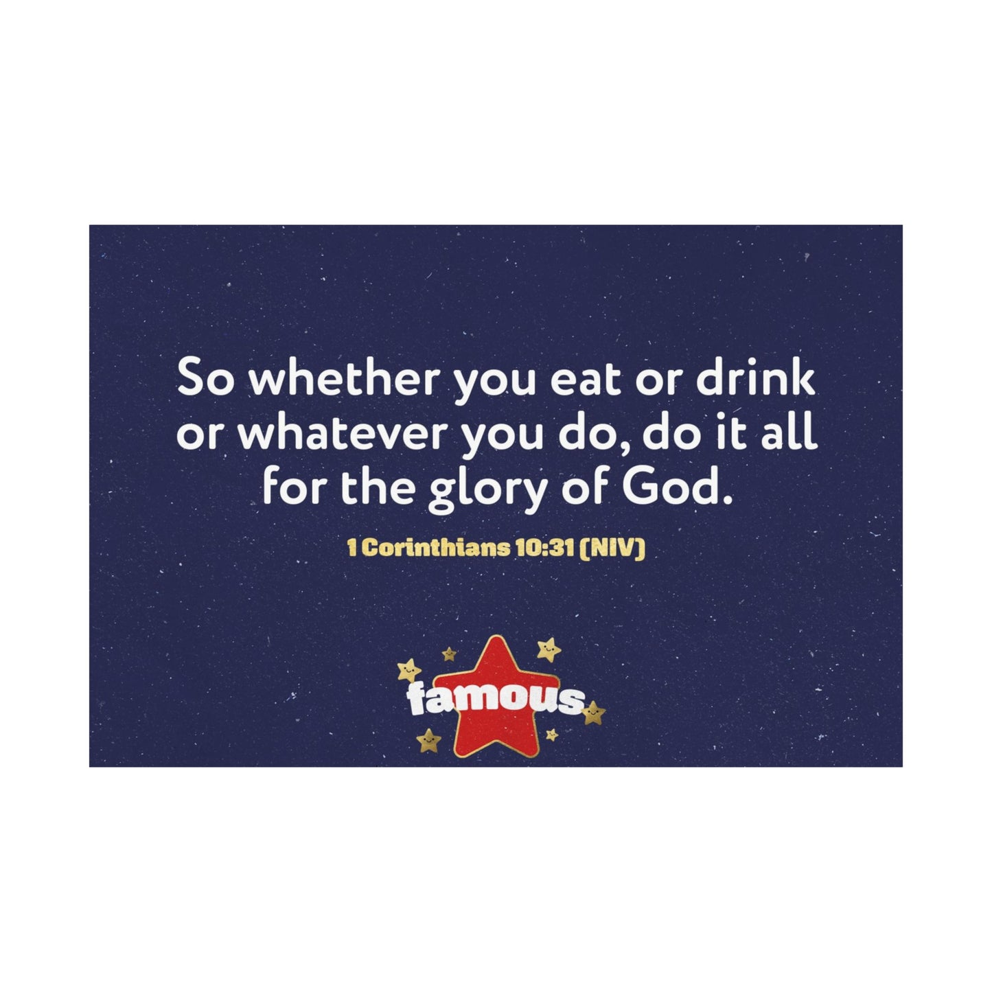 Poster | V5 | Famous Preschool Memory Verse Graphic | Horizontal