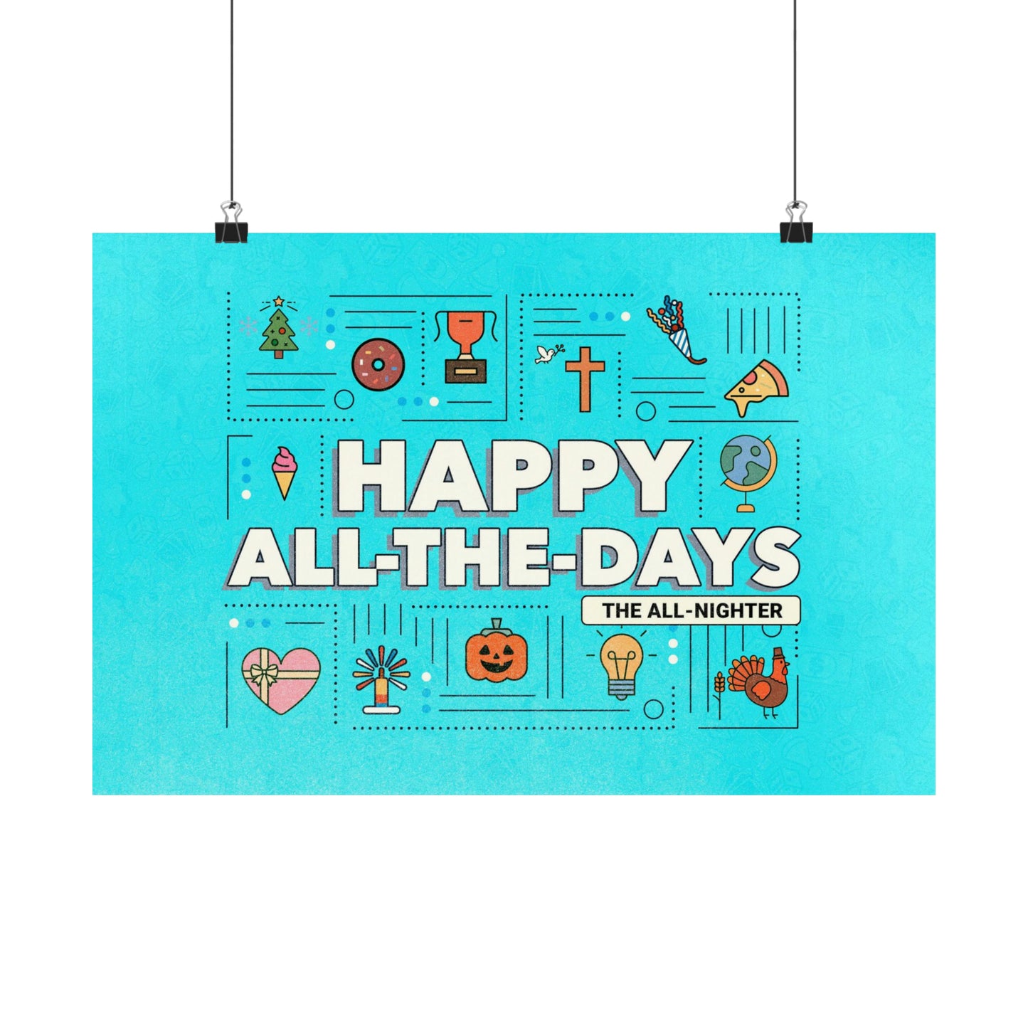 Poster I V6 I Happy All The Days All Nighter Event Graphic I Horizontal