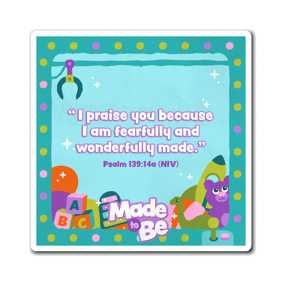 Memory Verse Magnet | Made to Be Preschool