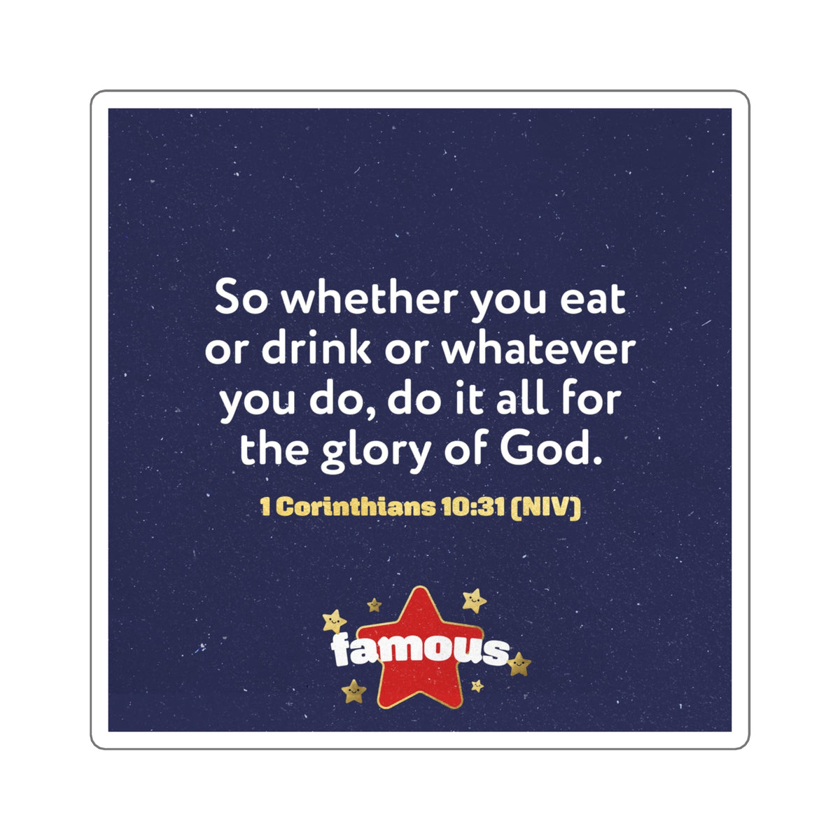 Memory Verse Sticker | V5 | Famous Preschool