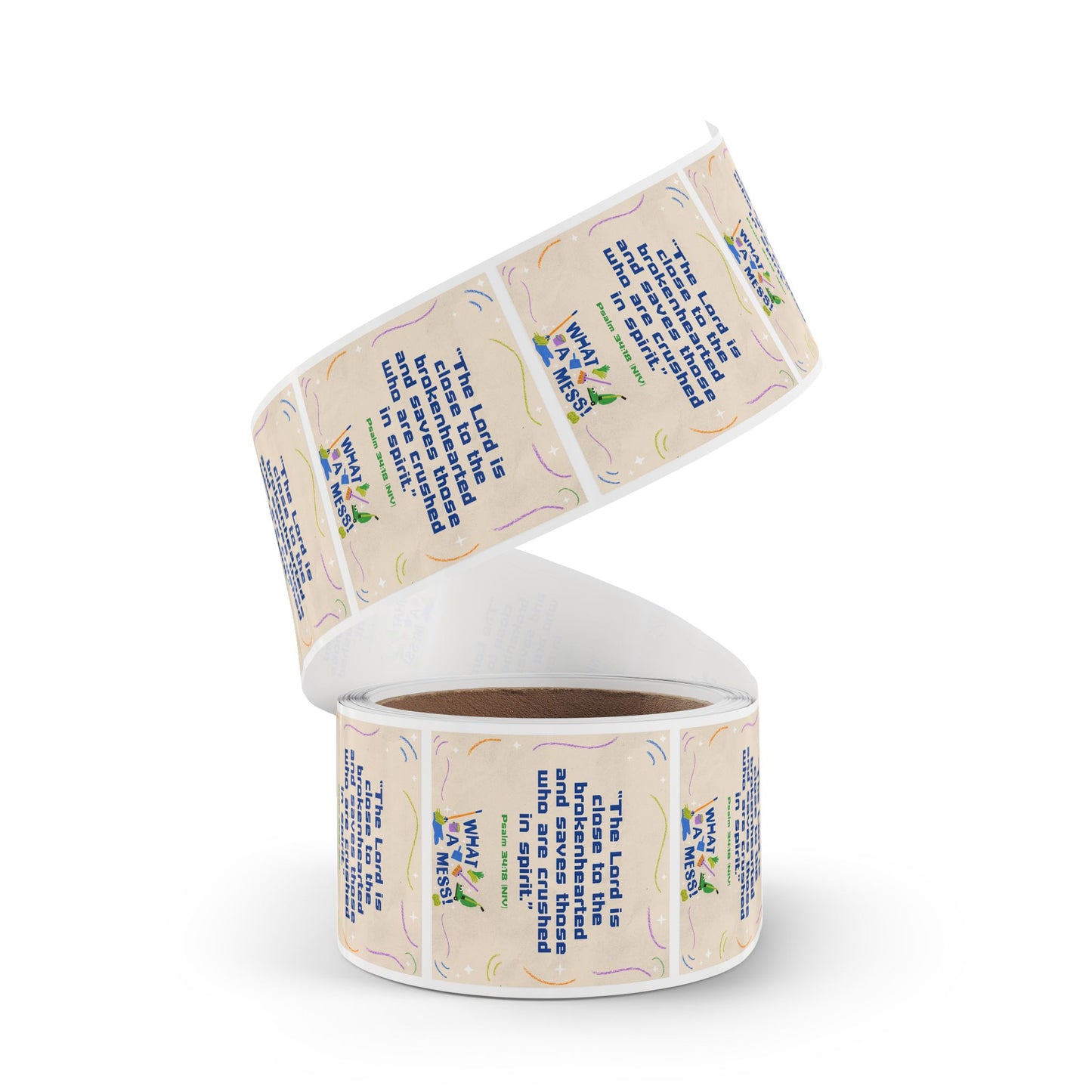 Memory Verse Sticker Roll | What A Mess Preschool