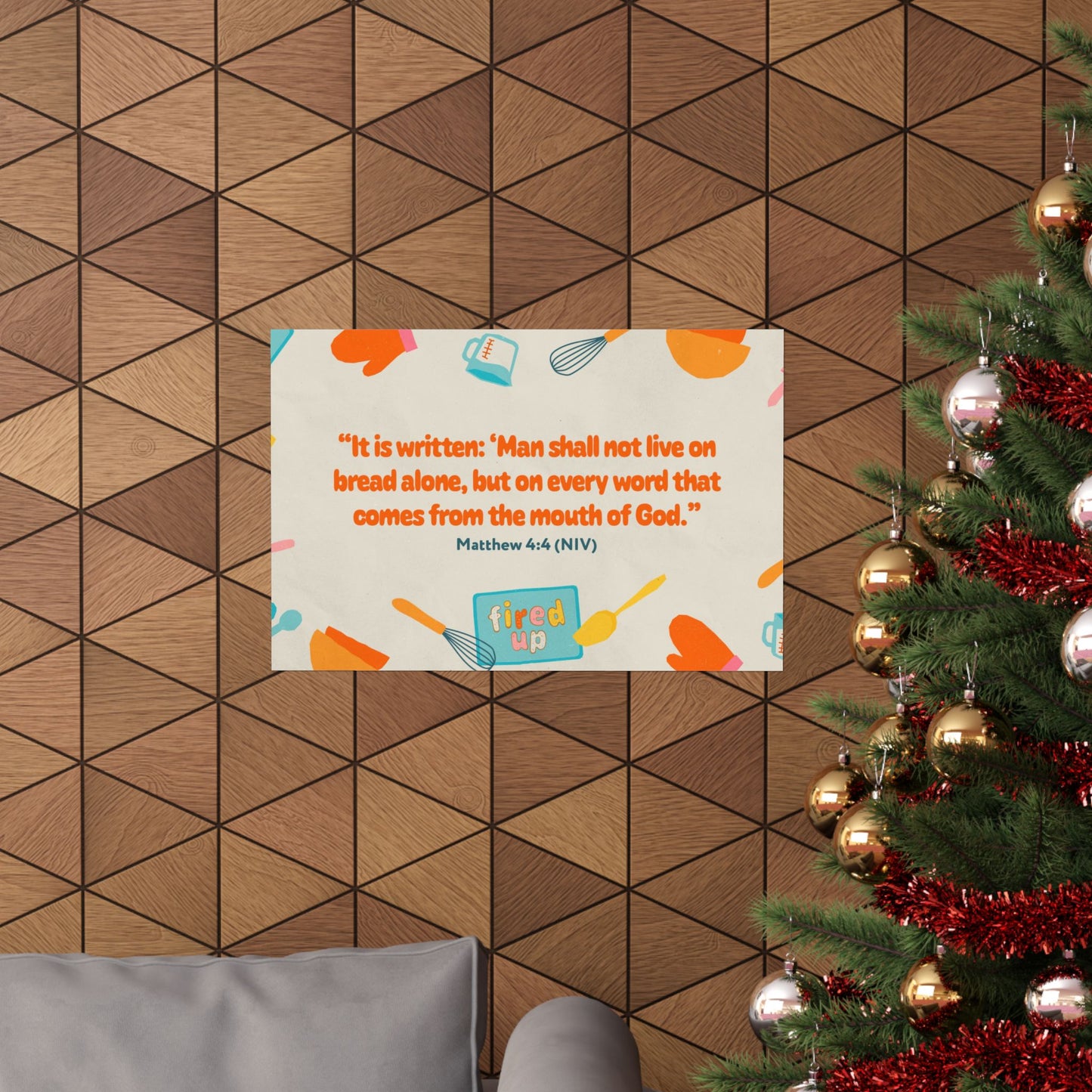 Poster | V8 | Fired Up Preschool Memory Verse Graphic | Horizontal