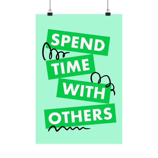 Poster I V8 I Spend Time With Others Discipleship Graphic I Vertical