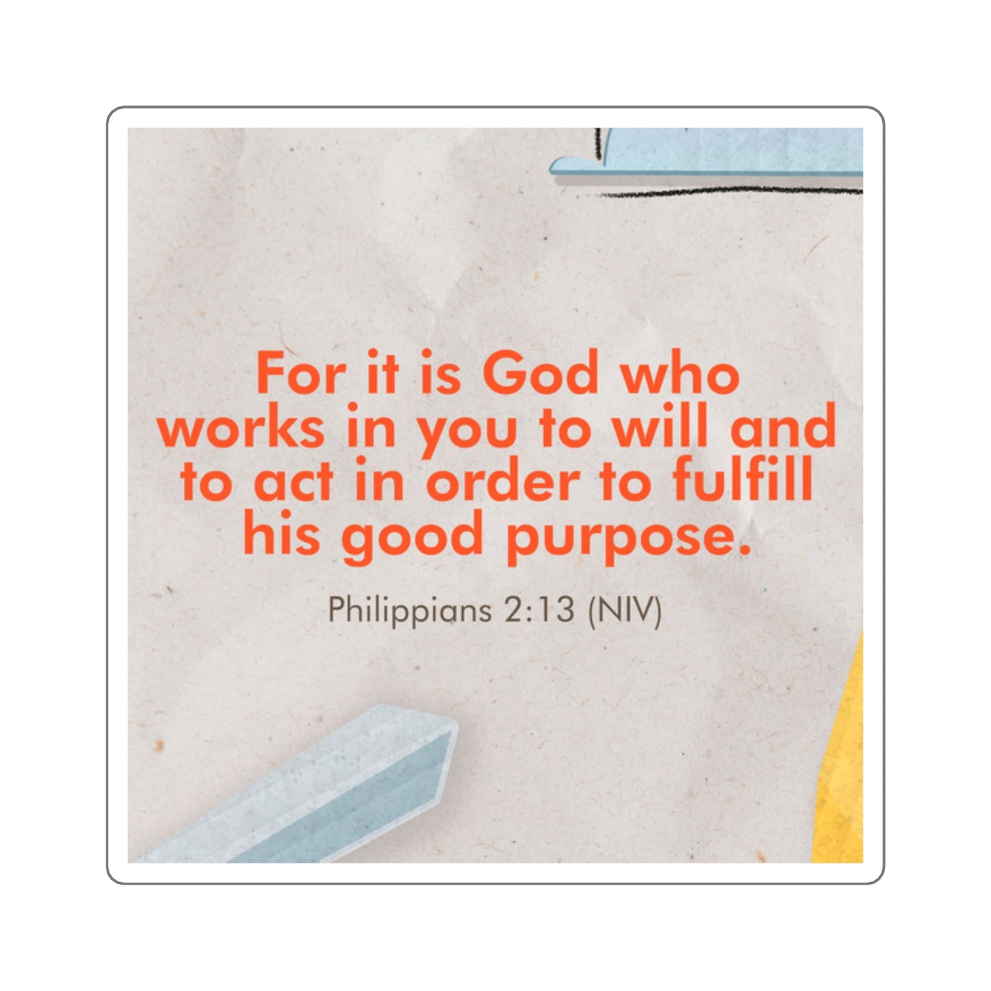 Memory Verse Sticker | V6 | Behind The Scenes Preschool