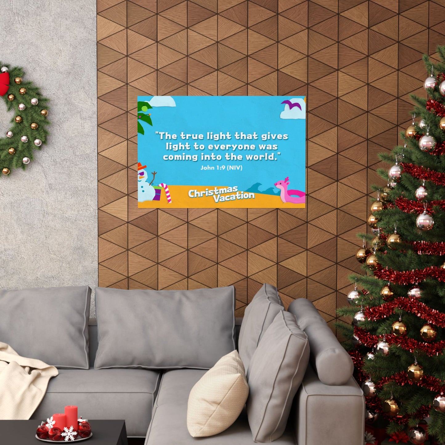 Poster | V7 | Christmas Vacation Preschool Memory Verse Graphic | Horizontal